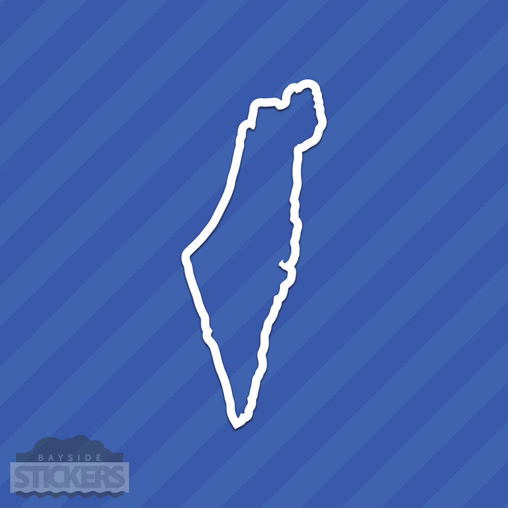 Israel State Outline Vinyl Decal Sticker