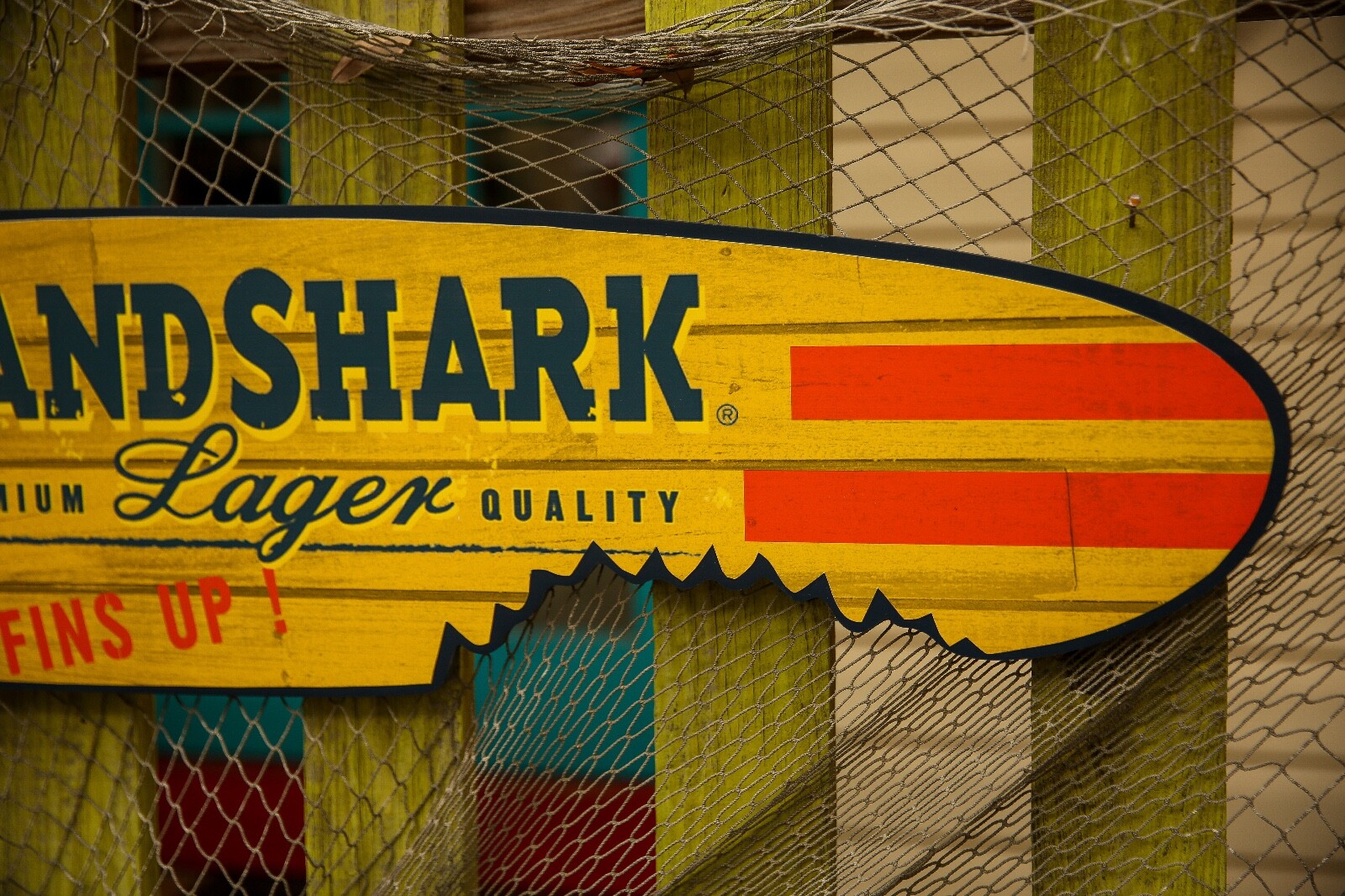 LandShark SurfBoard Sign