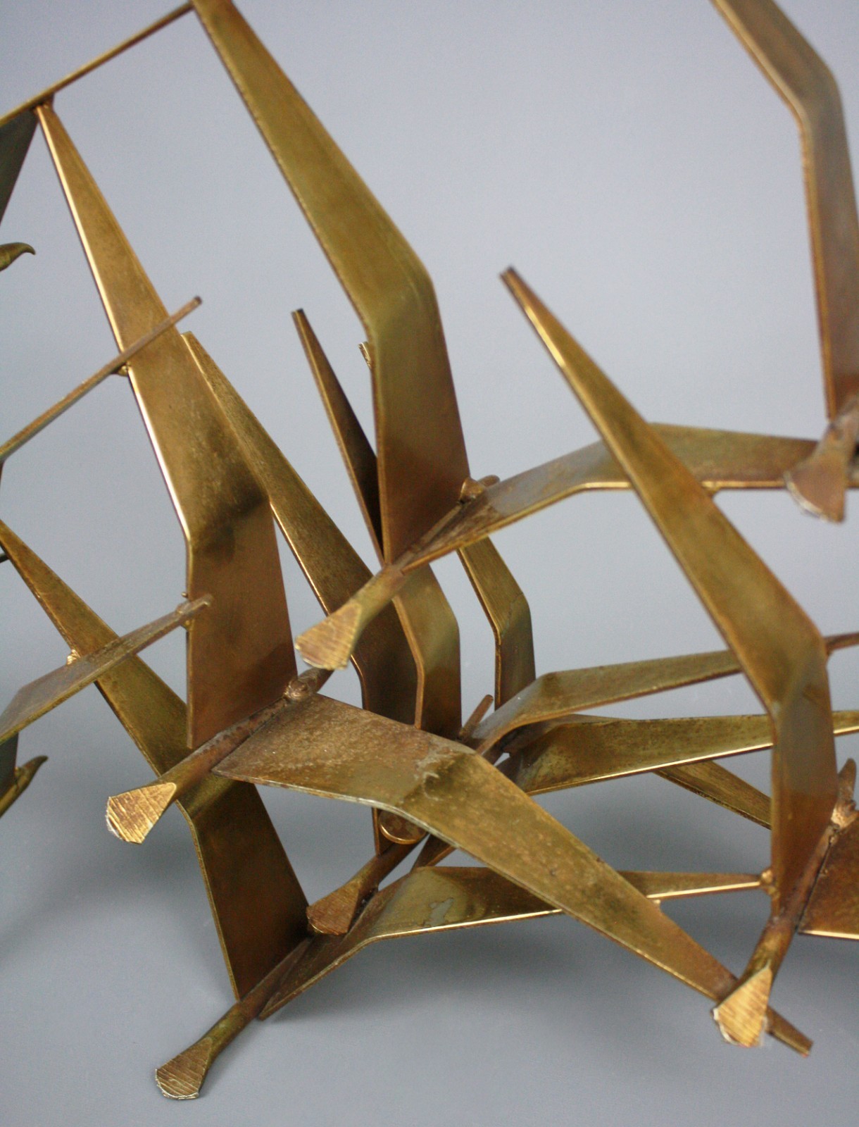 Vintage C. Jeré Wall Sculpture, “Birds in Flight” Signed & Dated, 1968, Steel