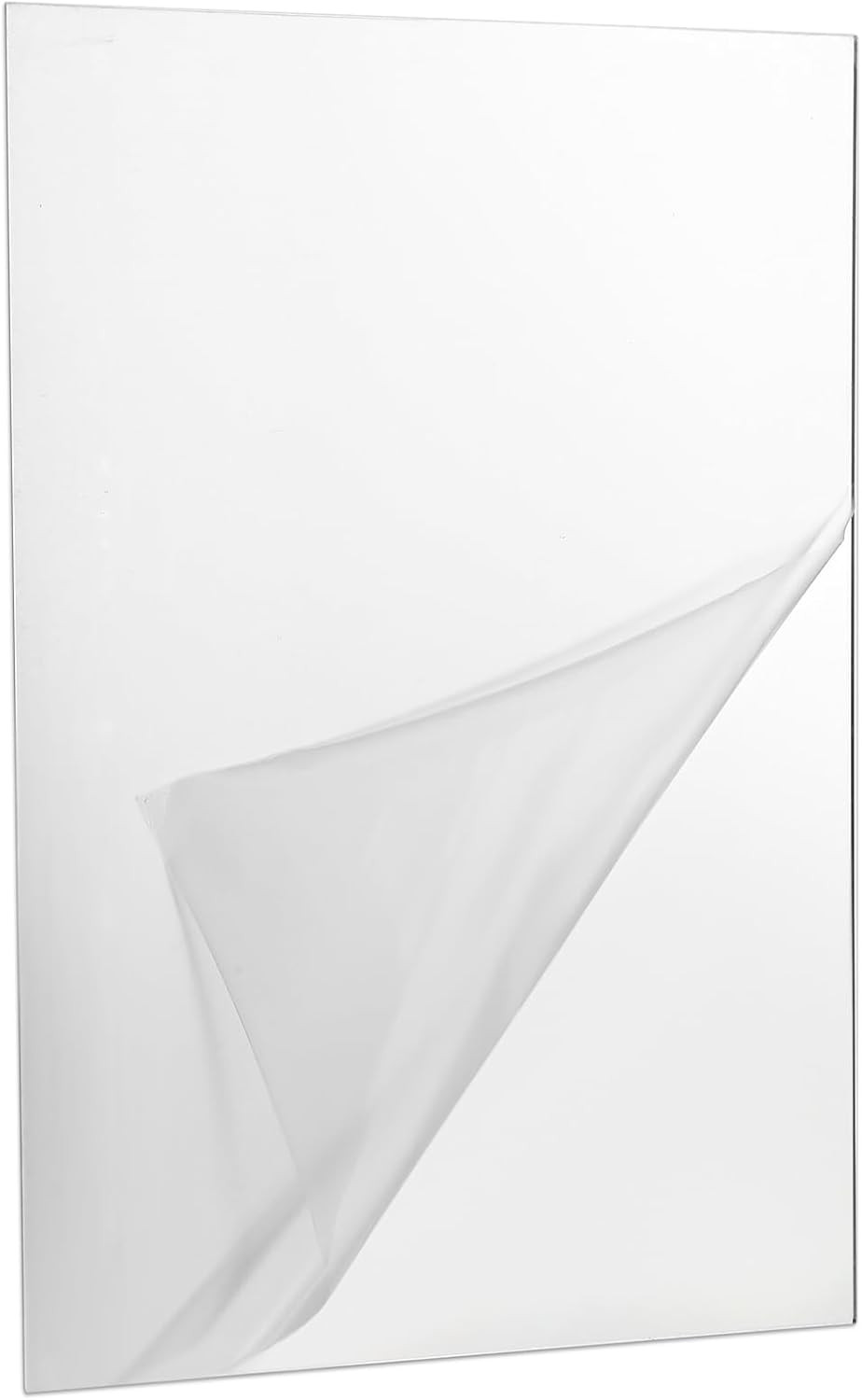 Wall-Mounted Mirror Wall Acrylic Peel Stick on Locker Mirrors Unbreakable Sheet