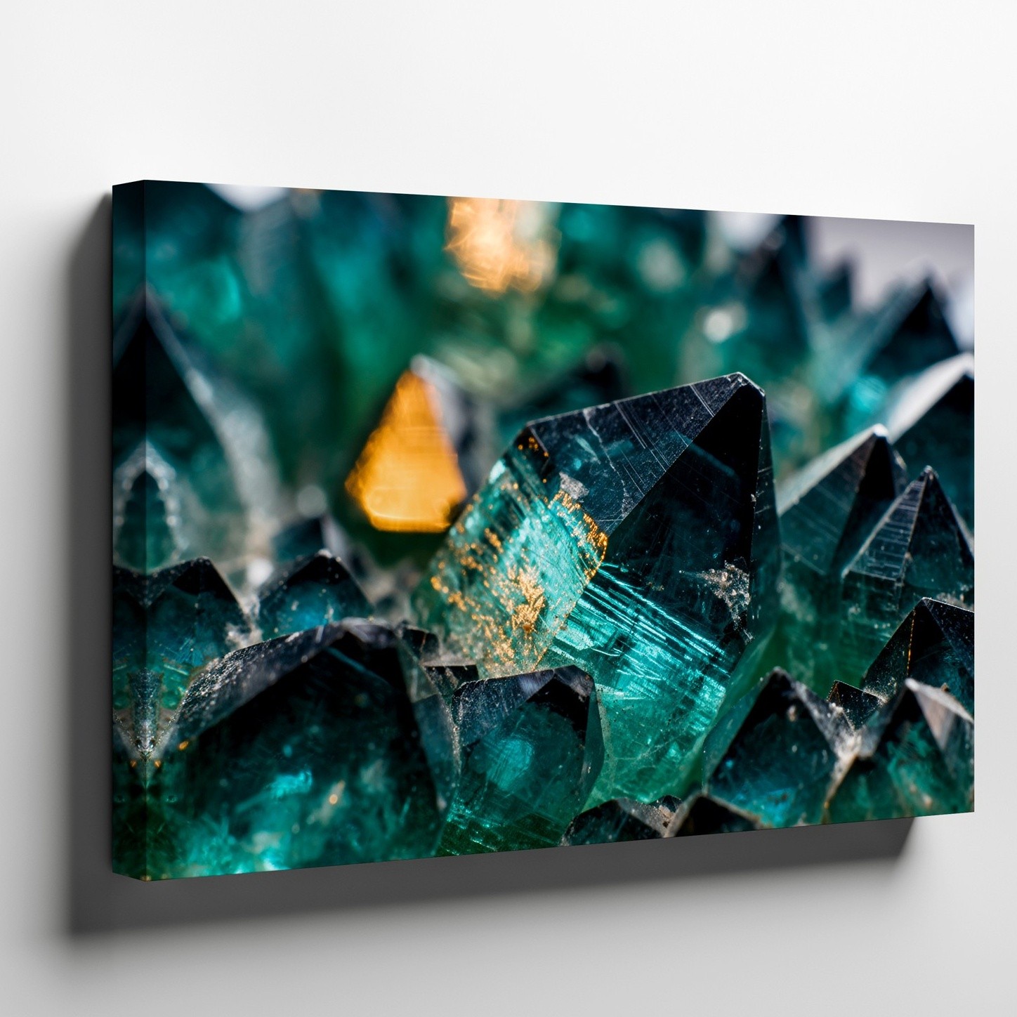Wall Art Close-up View Of A Cluster Of Shimmering, Multifaceted Canvas Print
