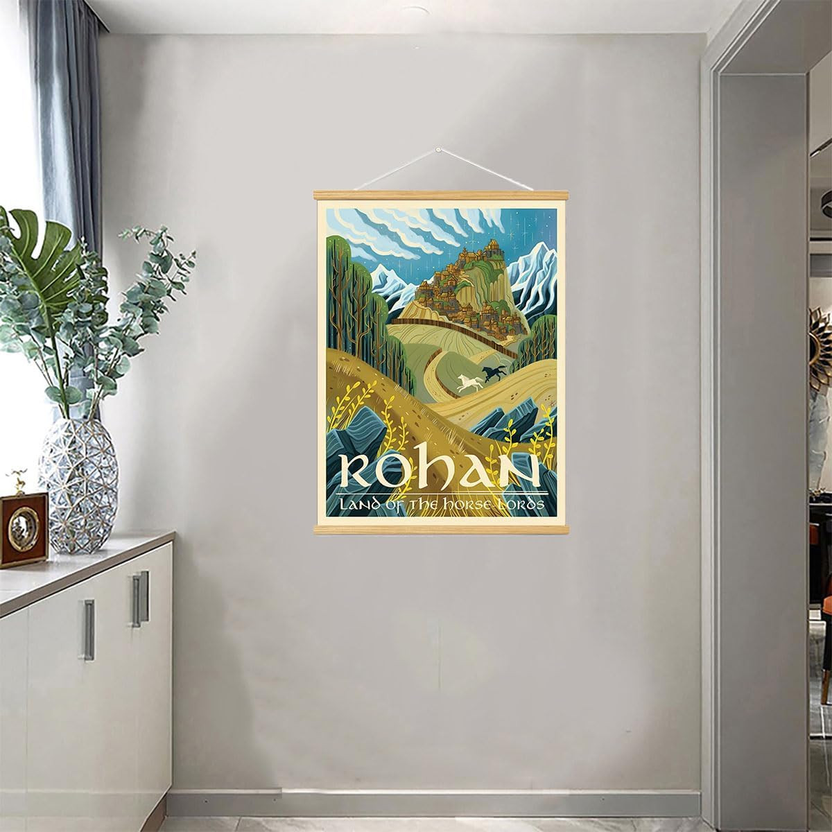 Middle Earth Landscape Wall Art Prints Canvas Painting Fantasy Posters, Wall Pic