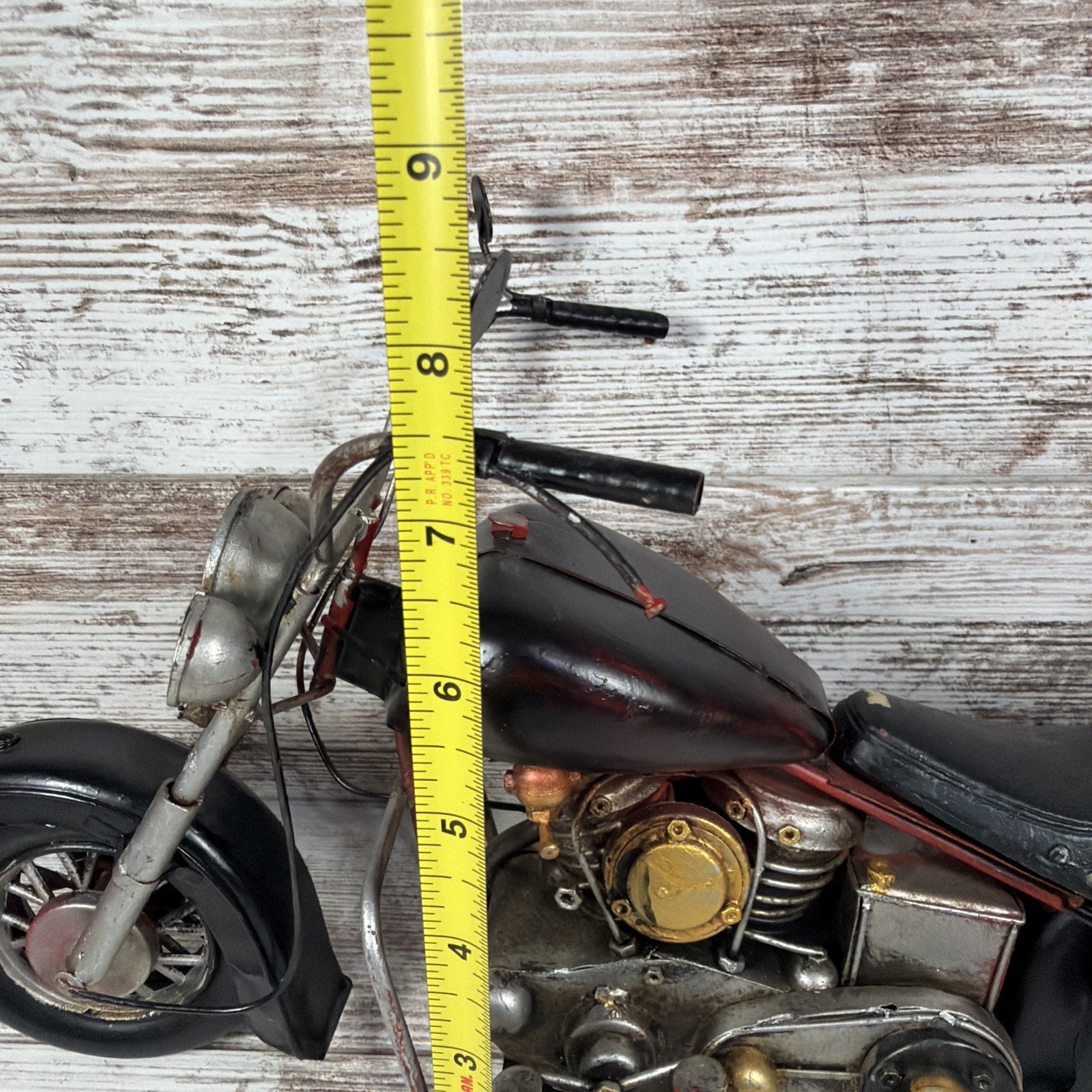 Vintage HomeGoods Motorcycle Metal Model Art Home Decor 15” 1/6 Scale