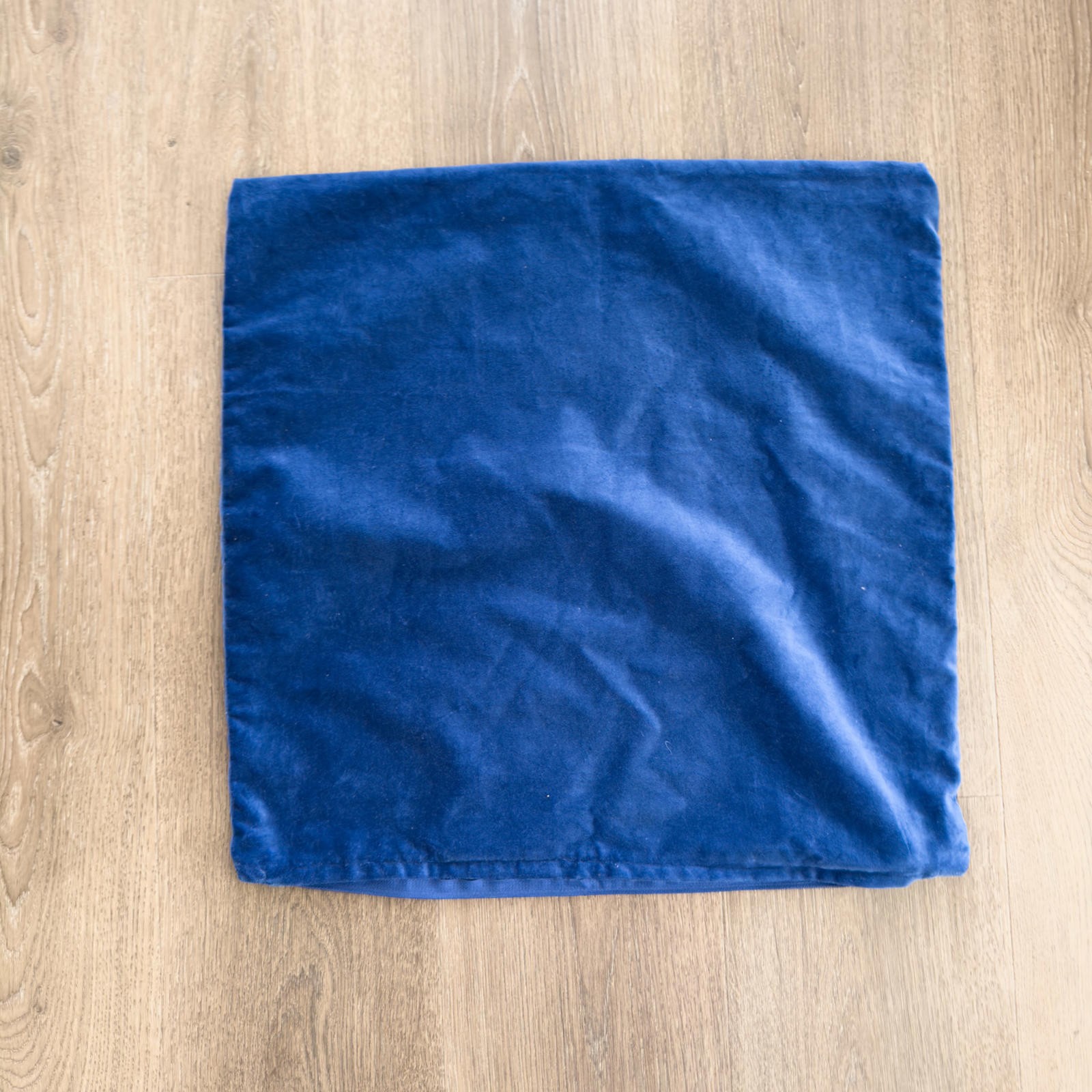 Ikea Sanela Blue Velvet Throw Pillow Cover 50X50cm