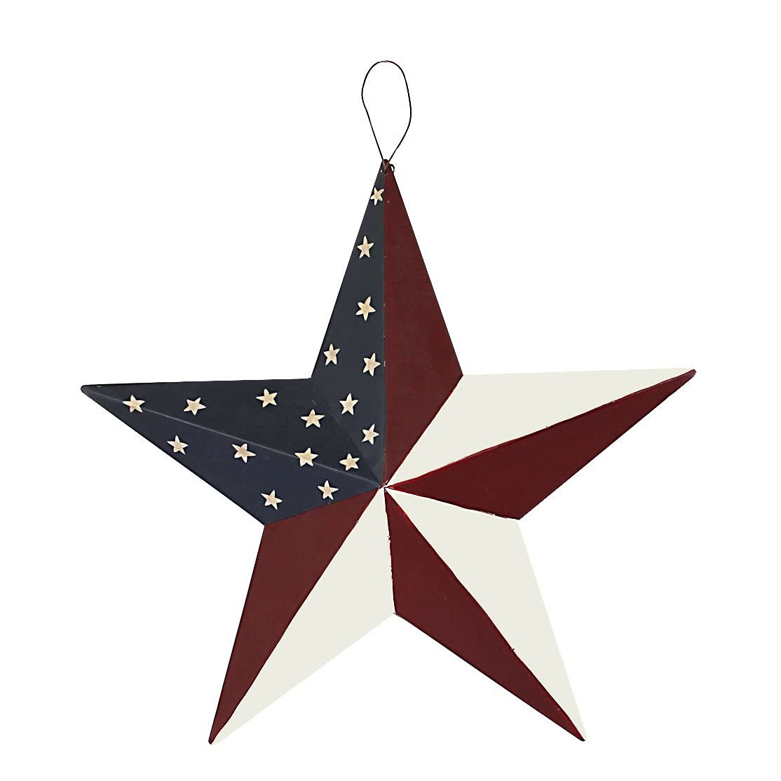 American Barn Star, Metal Patriotic Old Glory American Flag Barn Star Wall De…