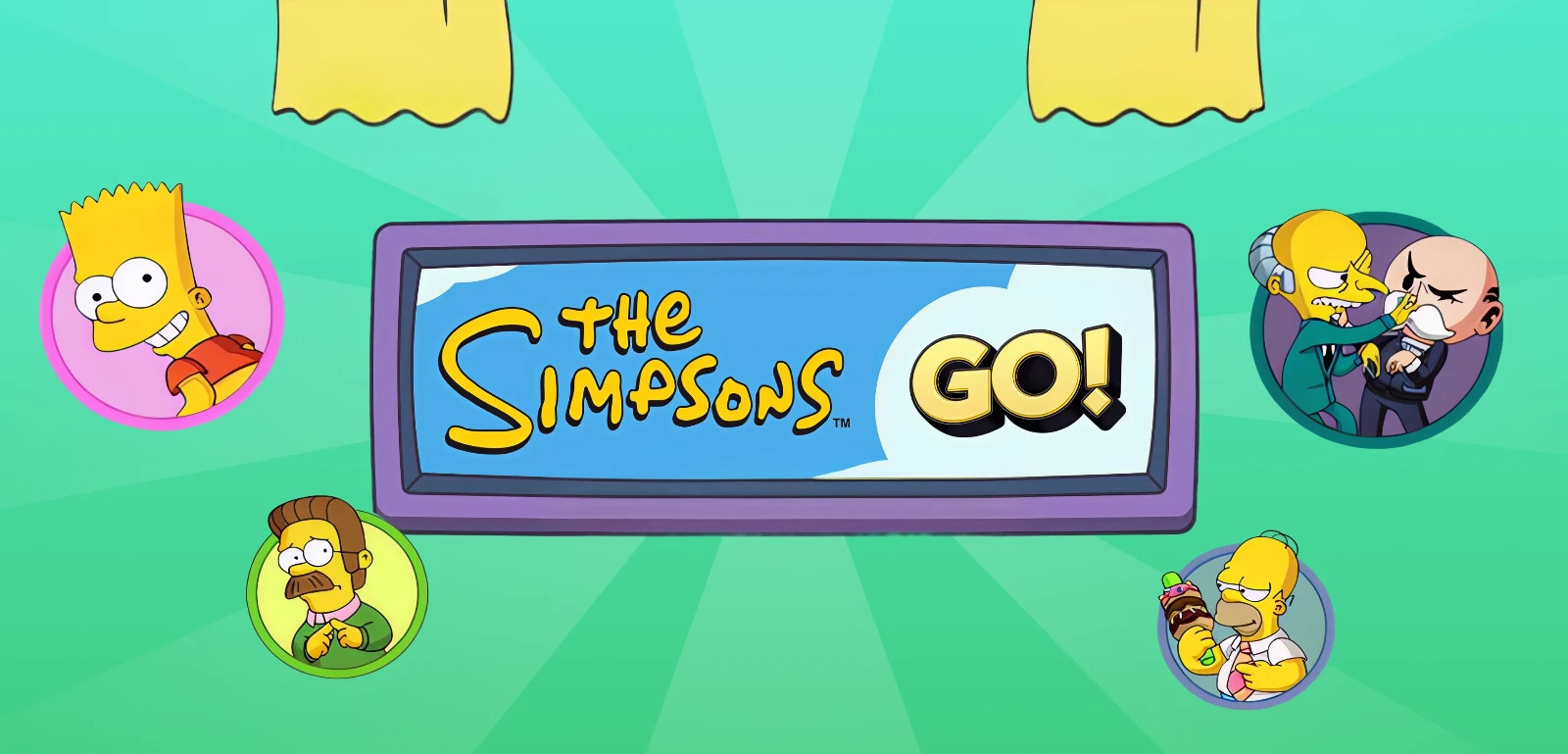Monopoly Sticker Go 1 2 3 4 5 6 Star All Available ( The Simpsons Album )