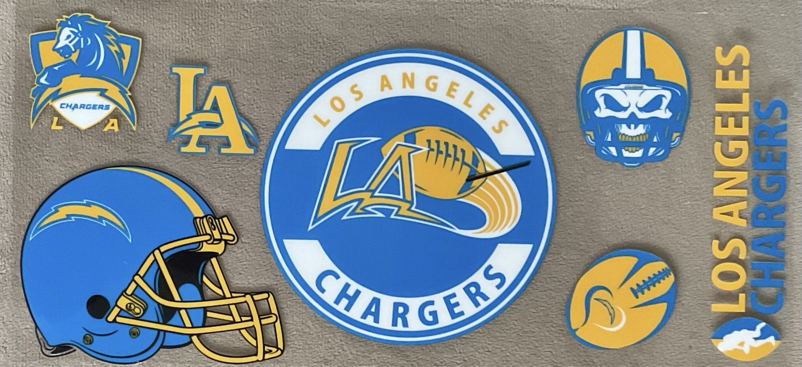 LOS ANGELES Football Team UV DTF Transfer Sticker Cup Wrap For DIY Bottles Etc