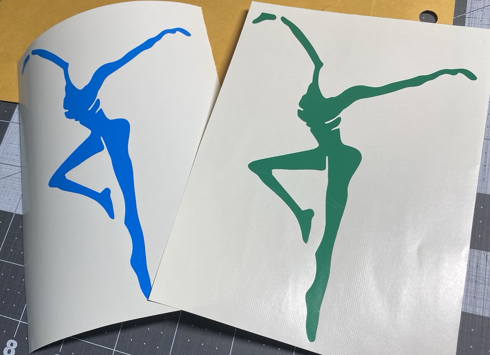 Vinyl Decal for Window – Fire Dancer (May Customize with Name), Various Sizes