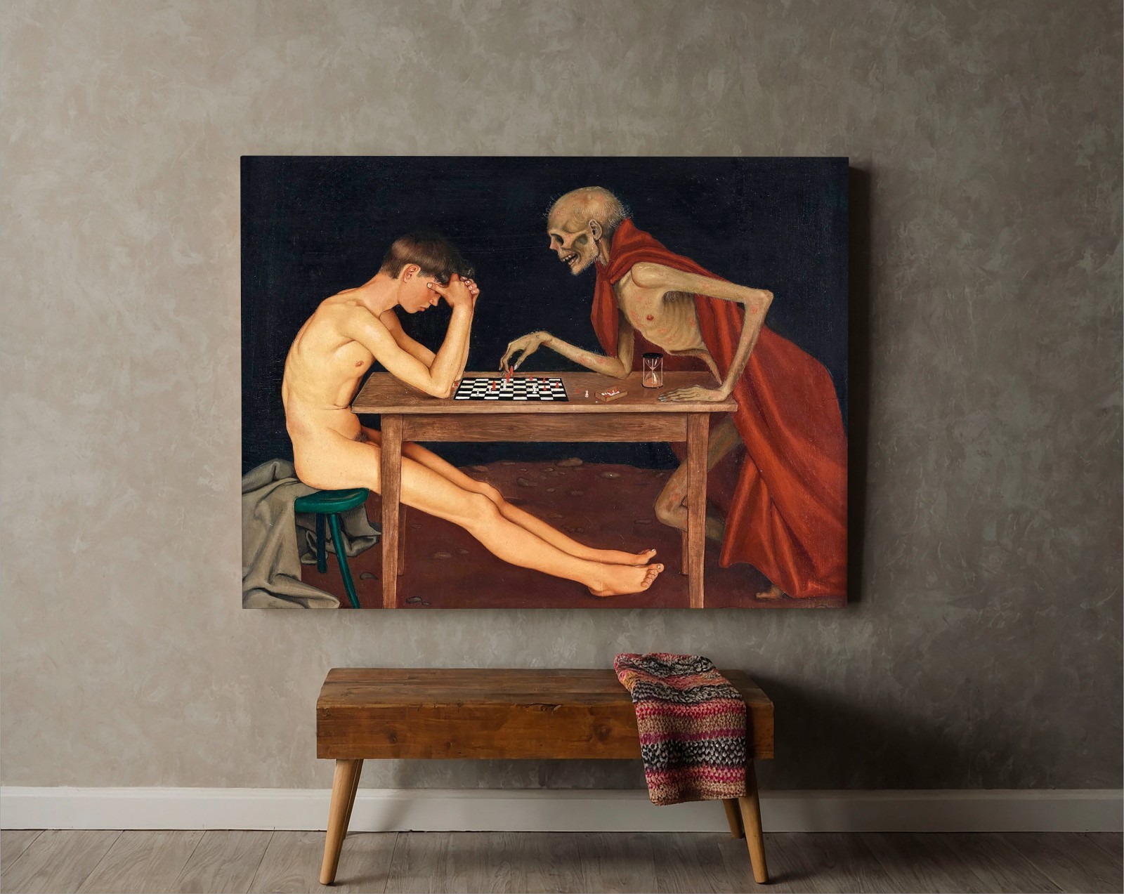 Victoria Mortis Gothic Canvas Print by Owe Zerge, Modern Wall Art, Unique Decor