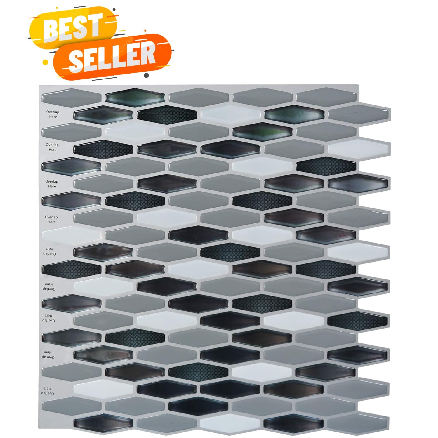 Fadeless 12″ x 12″ Peel and Stick Marble Panels – Pack of 6 for Effortless Decor