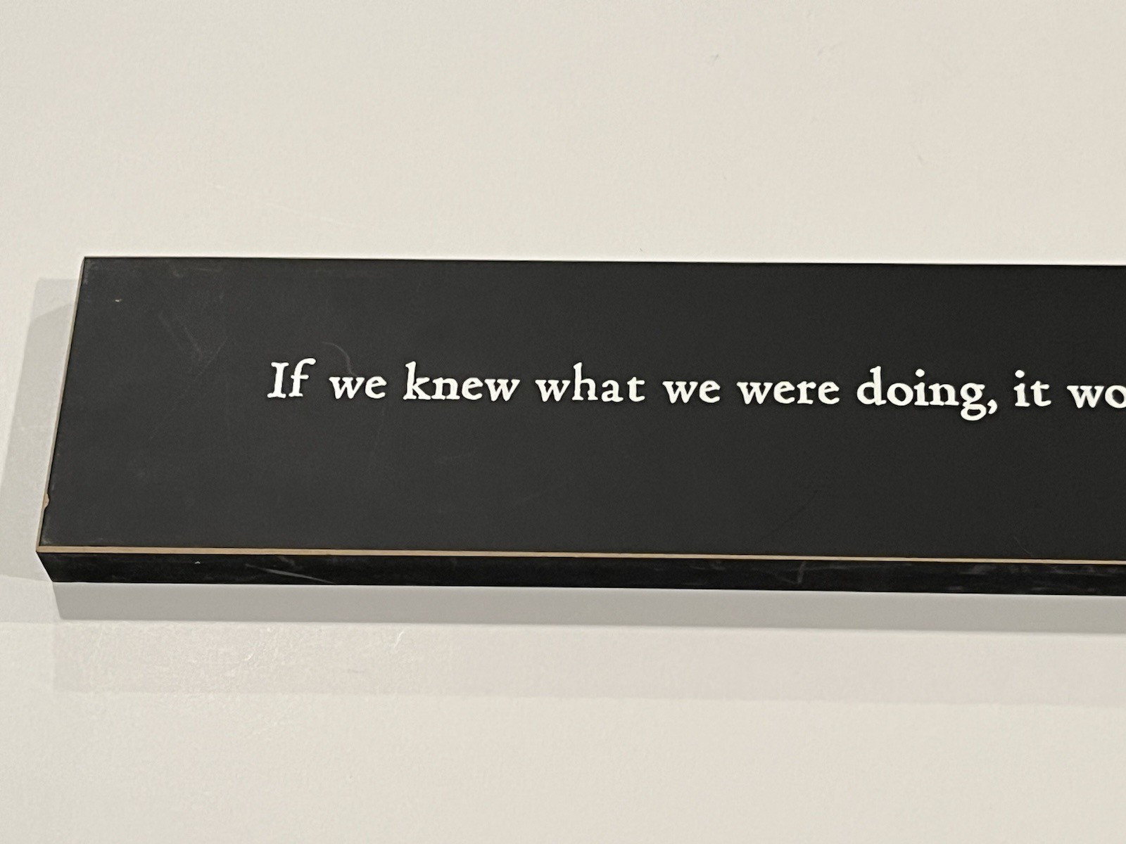 Albert Einstein Wooden Home Decor Sign “It Wouldn’t Be Research” 20 in