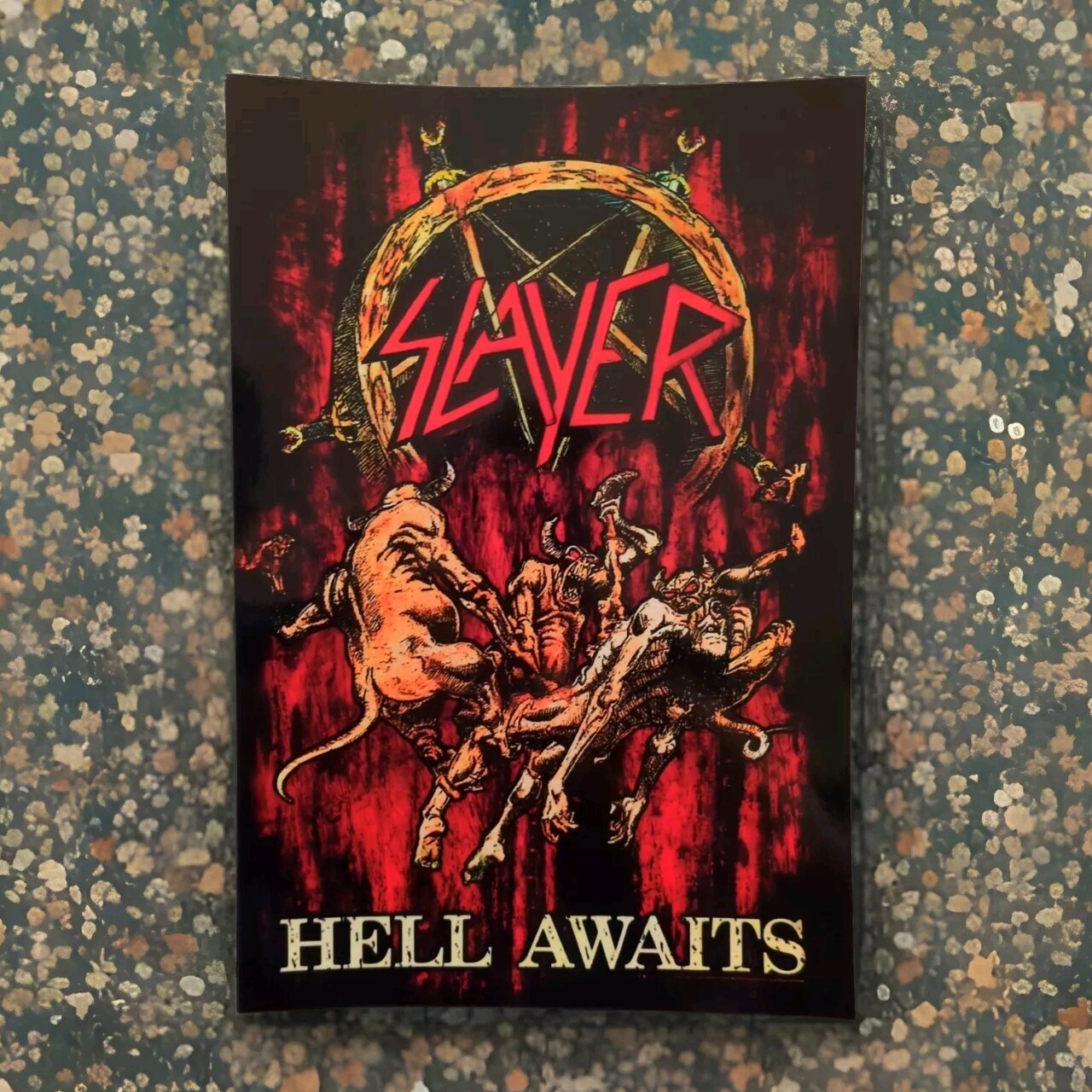 Slayer Hell Awaits Poster – 8″ X 12″ Gloss Paper Thick Stock Great 4 Frame