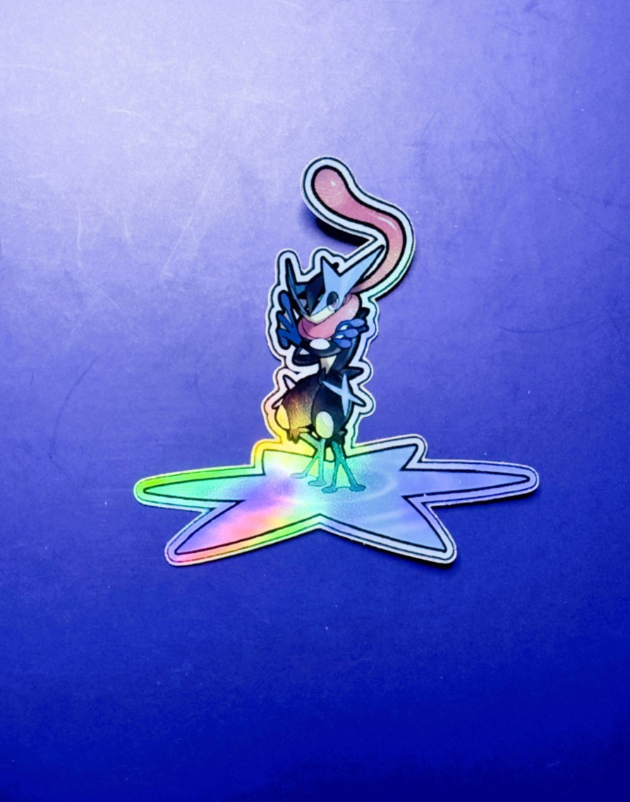 Greninja Pokemon Sticker Holo | Waterproof