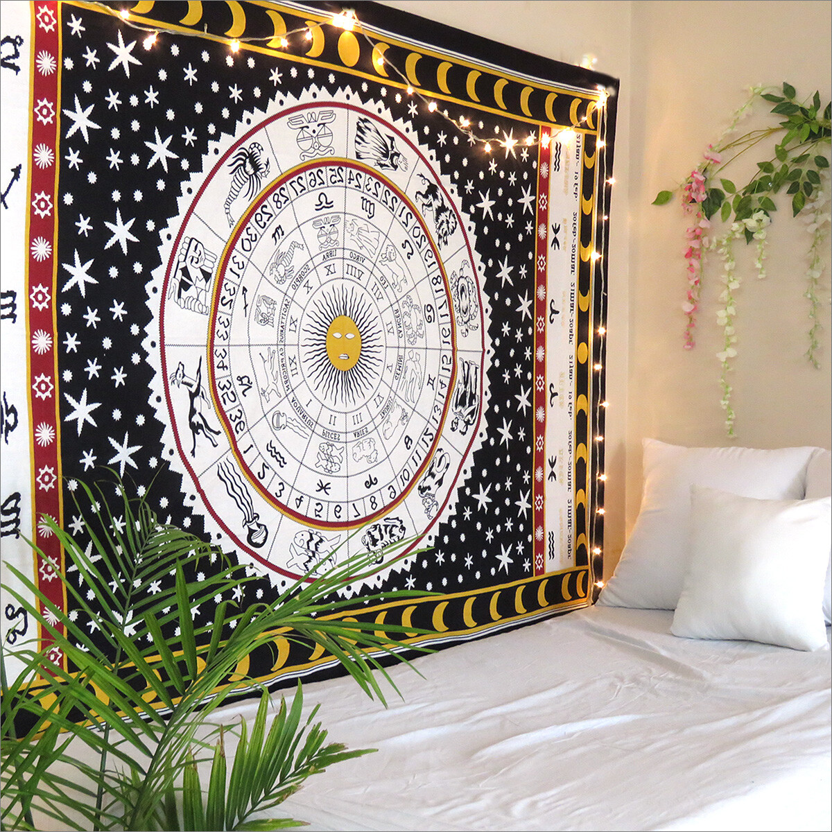 Indian Wall Hanging Twin Tapestries Bed Sheet Bohemian Boho Twin Size Home Decor