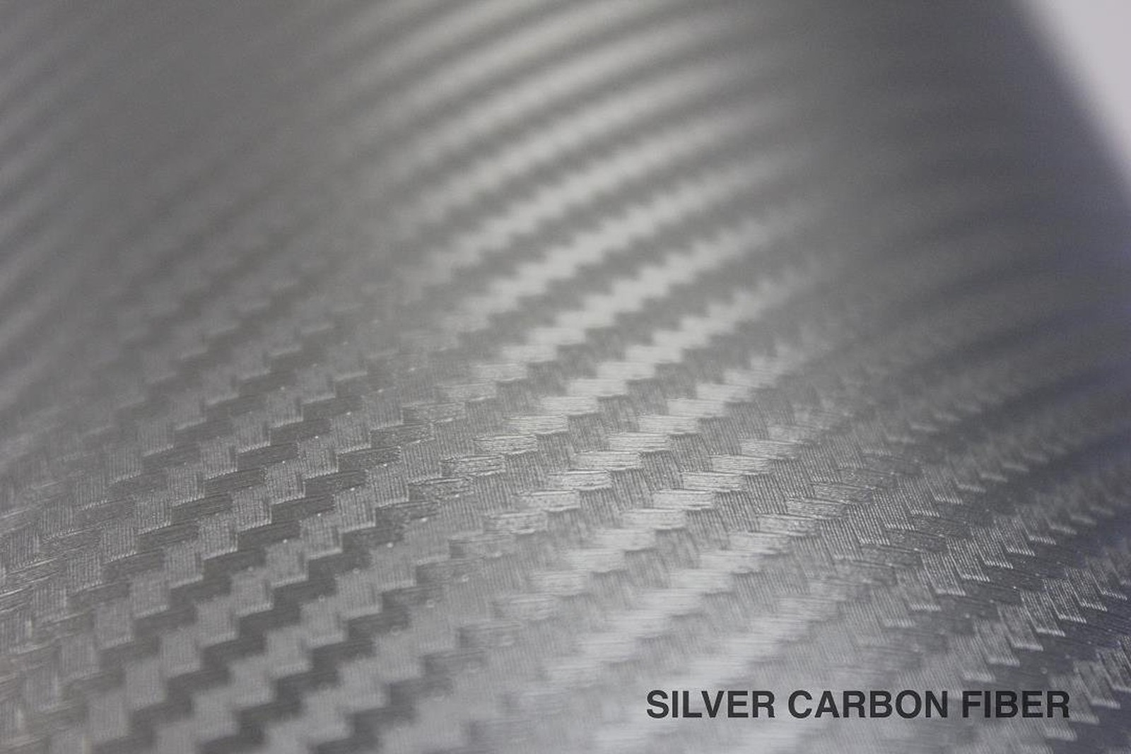VVIVID XPO Sterling Silver 3D Carbon Fiber 5 Feet x 1 Foot Vinyl Wrap Roll wi…