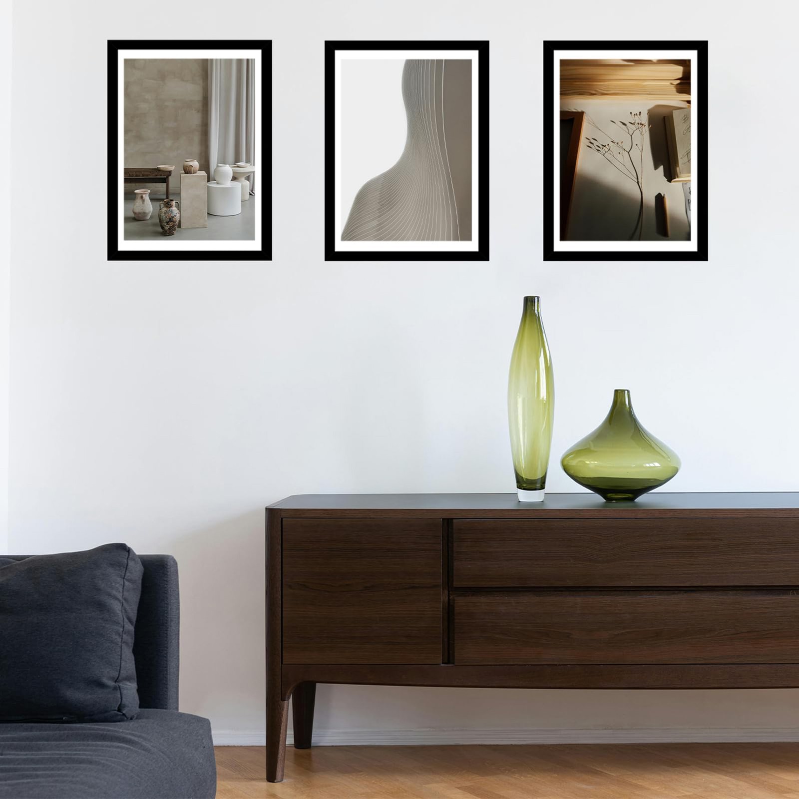 Wood 12×16 Frame Black with 10×14 Mat, for 30x40cm Diamond Art Painting for Wall