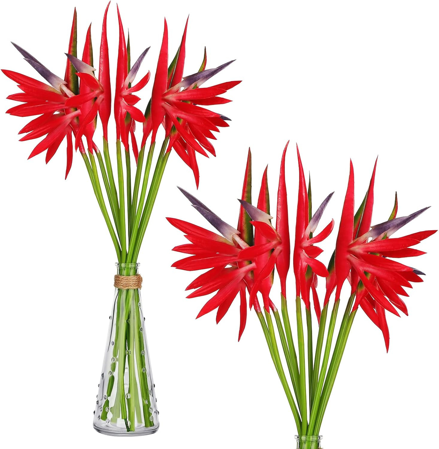 10 Pieces Bird of Paradise Artificial Plant 22 Inch Hawaiian Tropical Flowers Fa