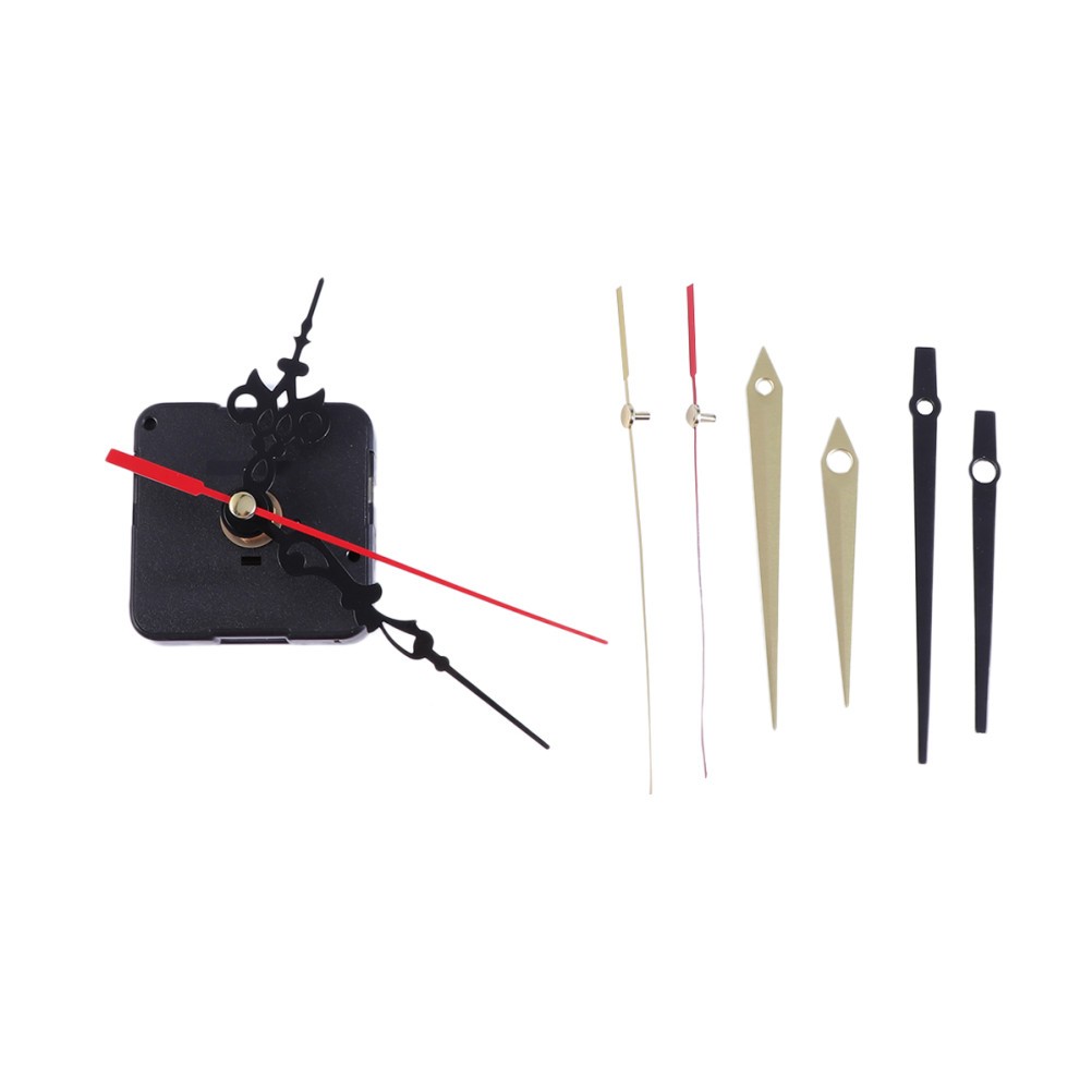 Assorted Color Quartz Wall Clock Movement Silent Sweep with Mounting for Repair