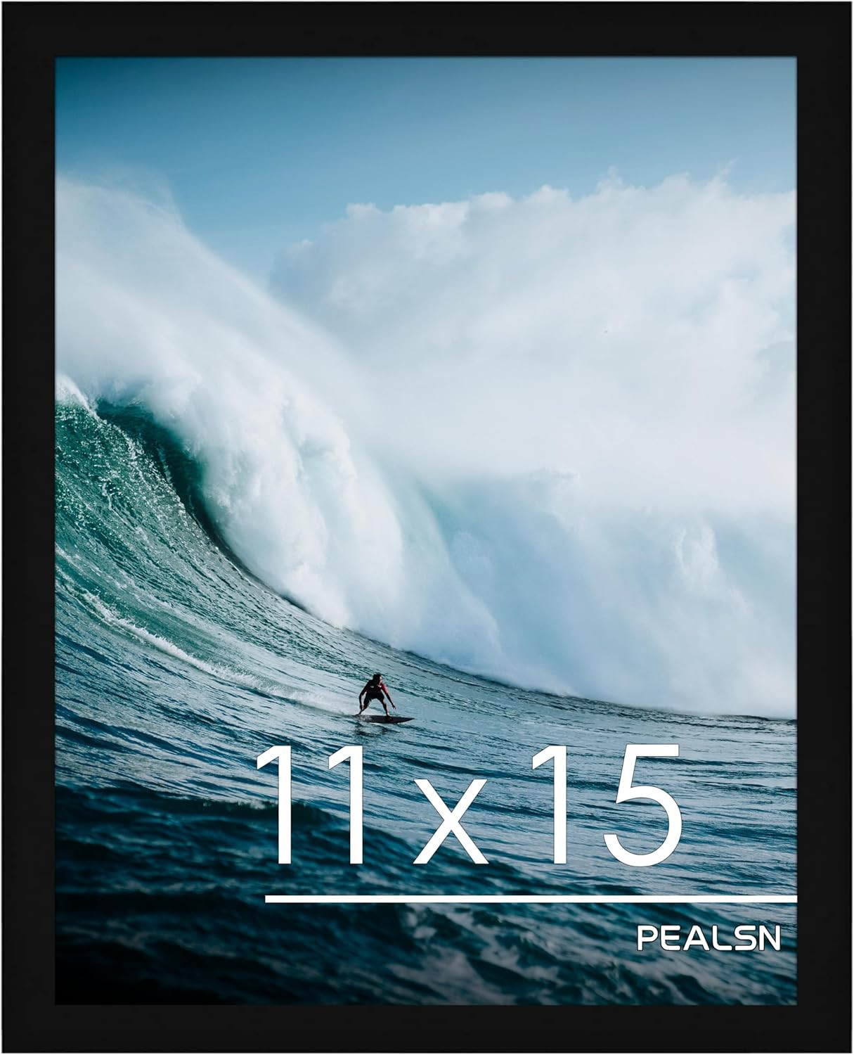 11×15 Picture Frame Black Photo Frame Wall Mount Vertical Horizontal Hanging 1Pk