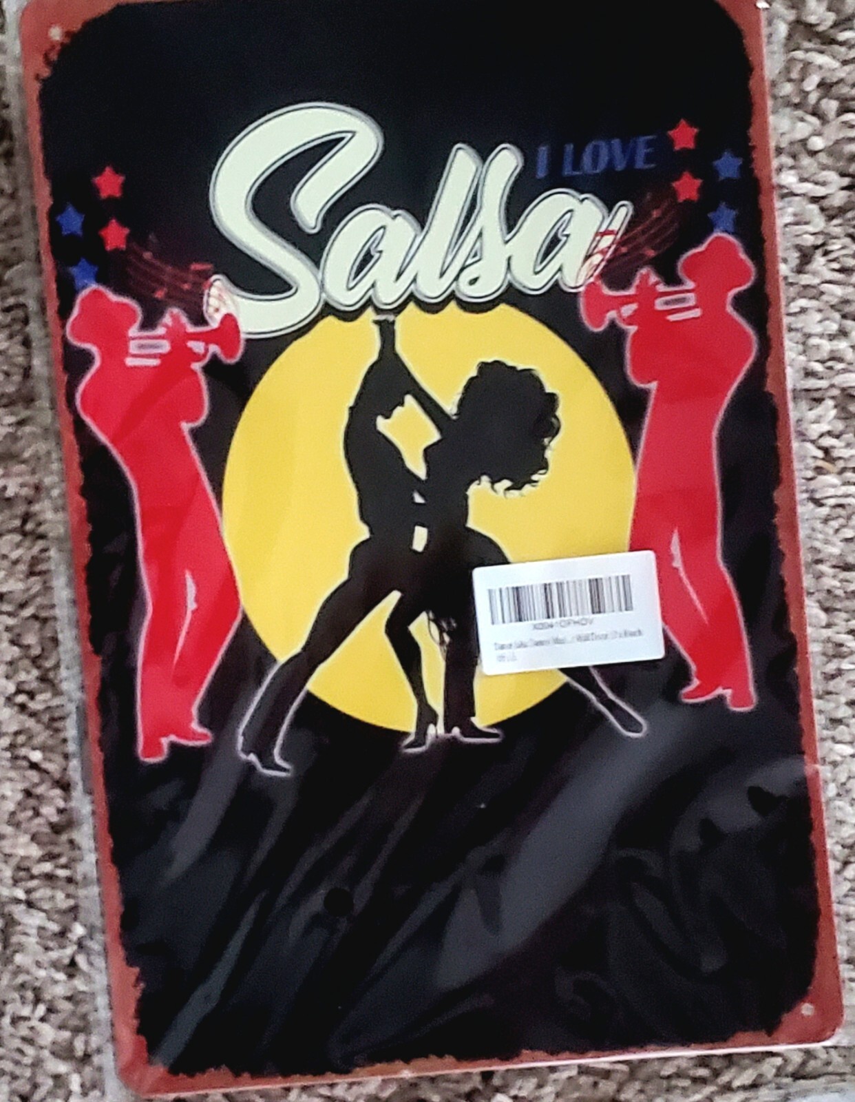 Salsa Metal Sign 8×12