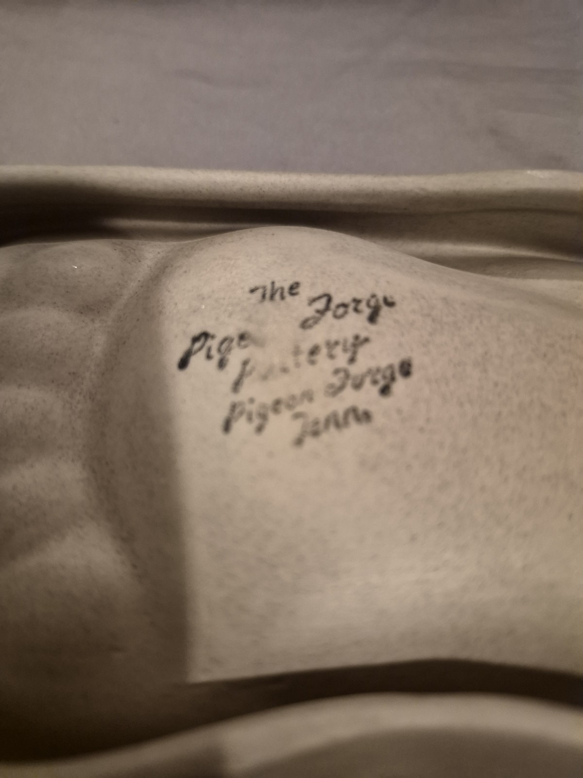 Set of 3 bear foot print indentation in clay in 2 colors by Pigeon Forge POTTERY