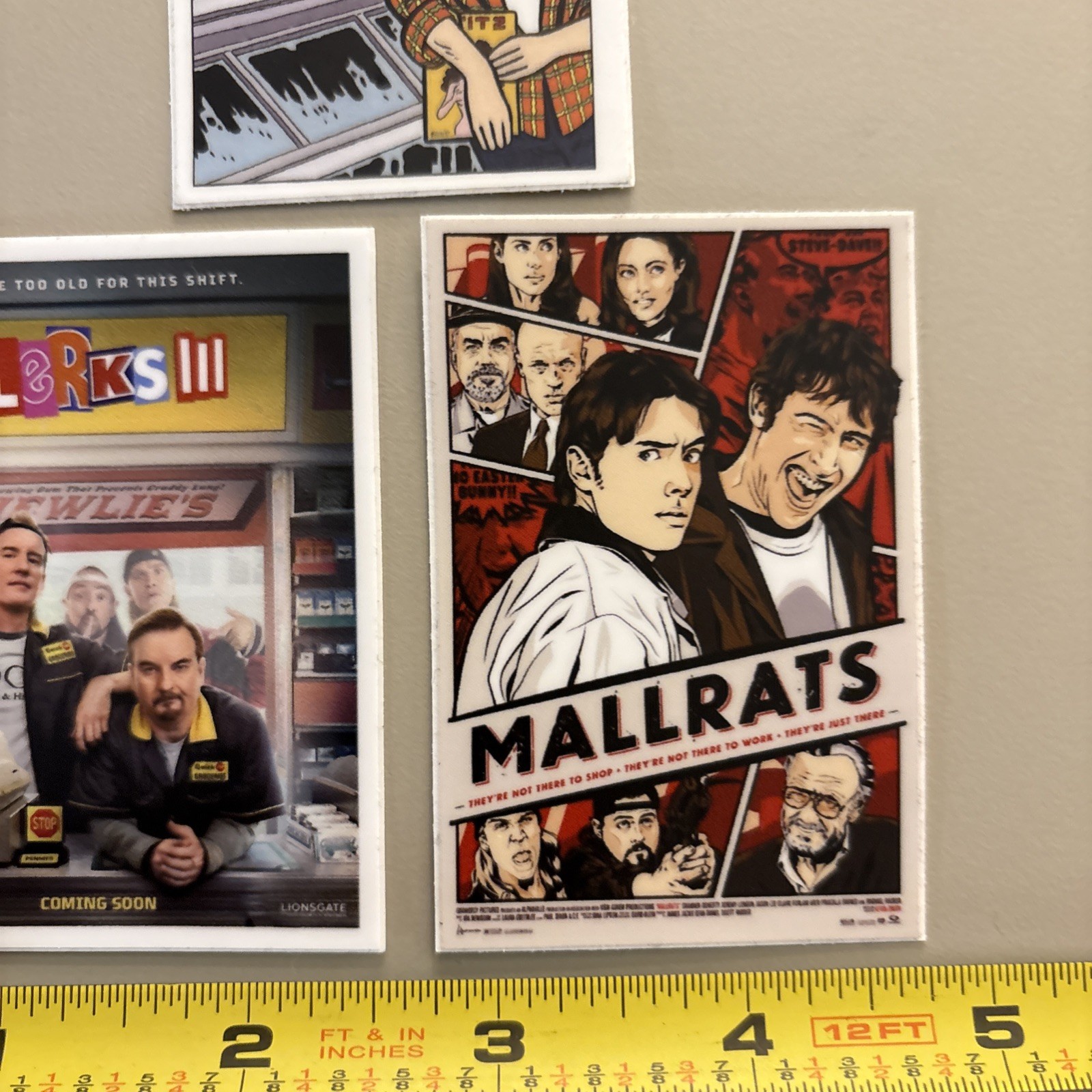 Clerks Mallrats (Sticker Lot Of 3-Dishwasher Safe) Movies Comic Kevin Smith
