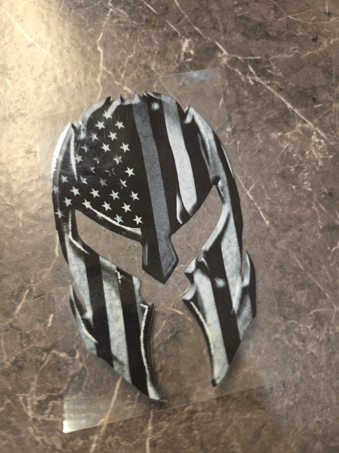 American Flag Spartan Corrections Support UVDTF Decal Made In USA Waterproof
