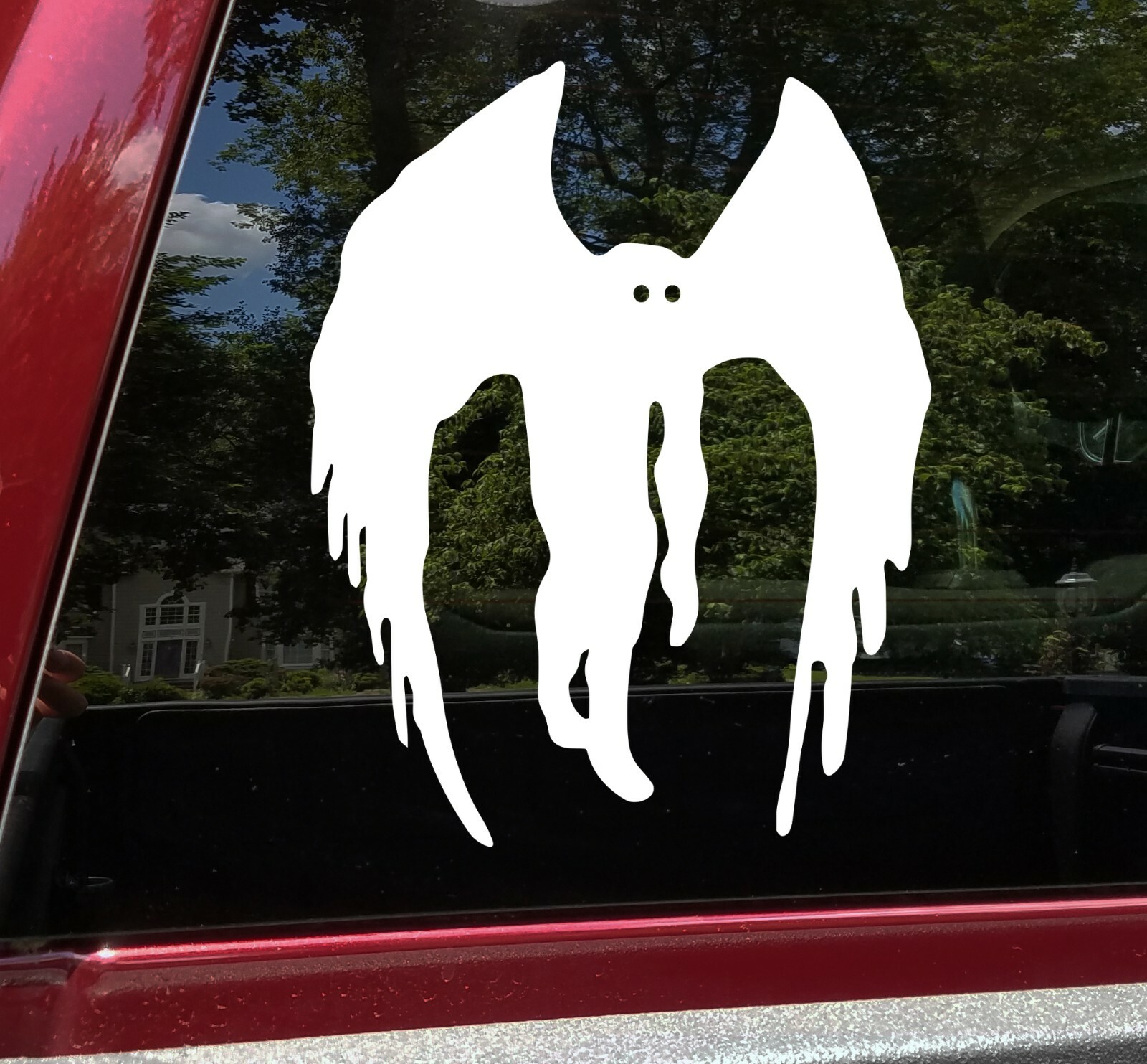 Mothman Vinyl Decal V2 | Cryptid Moth WV Folklore | Die Cut Sticker