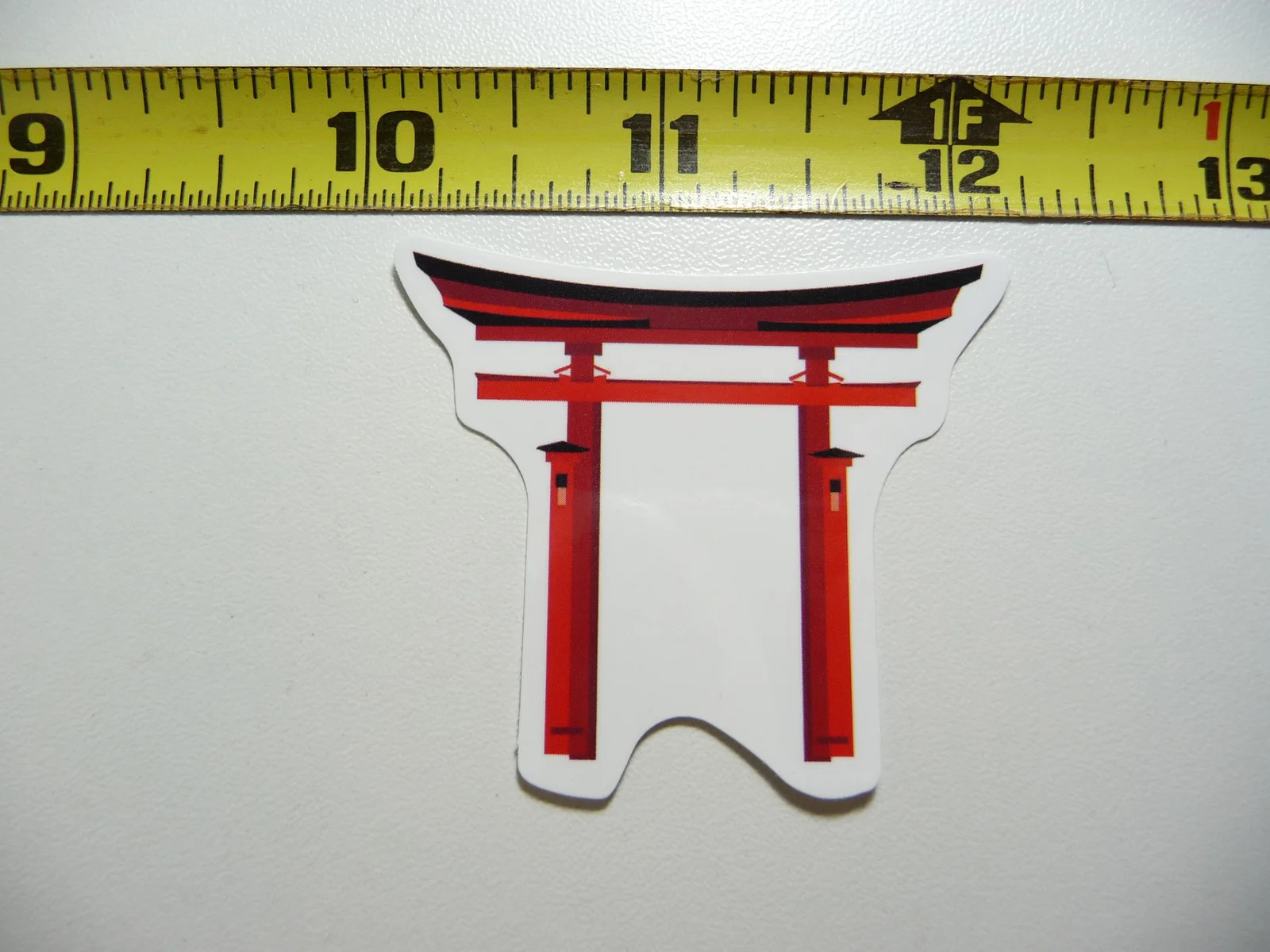 TORI GATE SHINTO SHRINE JAPAN SMALL STICKER DECAL LANDMARK TOURIST DESTINATION