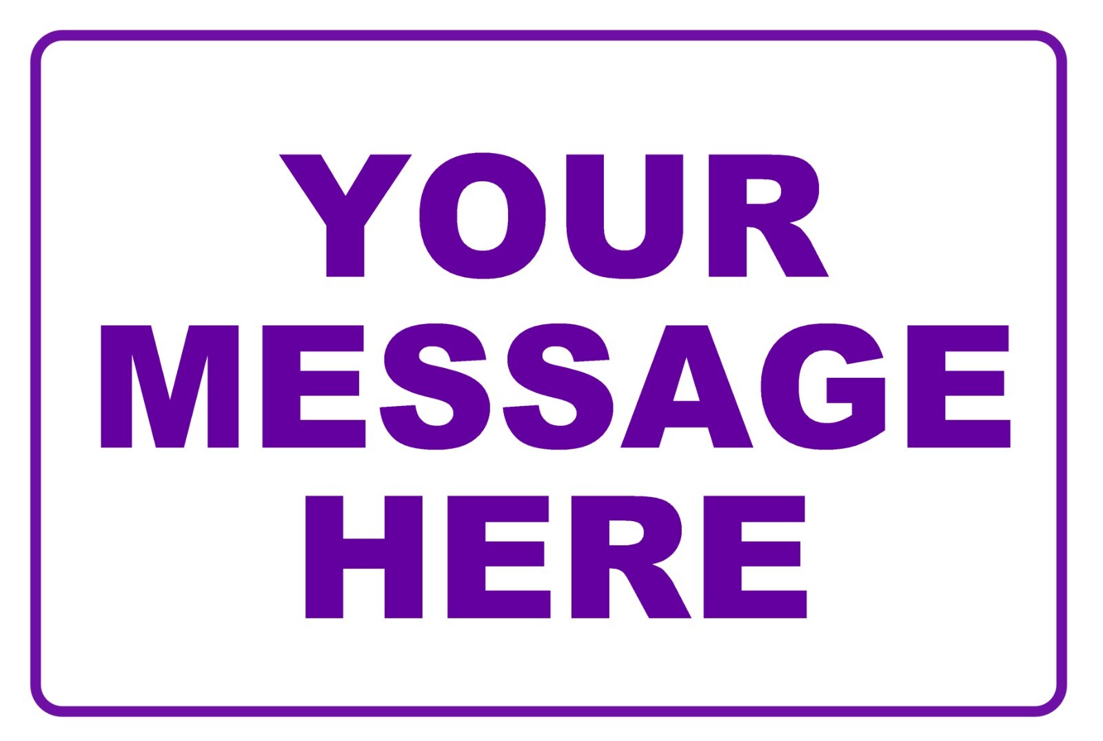 12×8 Custom Personalized Message Metal Sign Create Your Text Home Business Decor