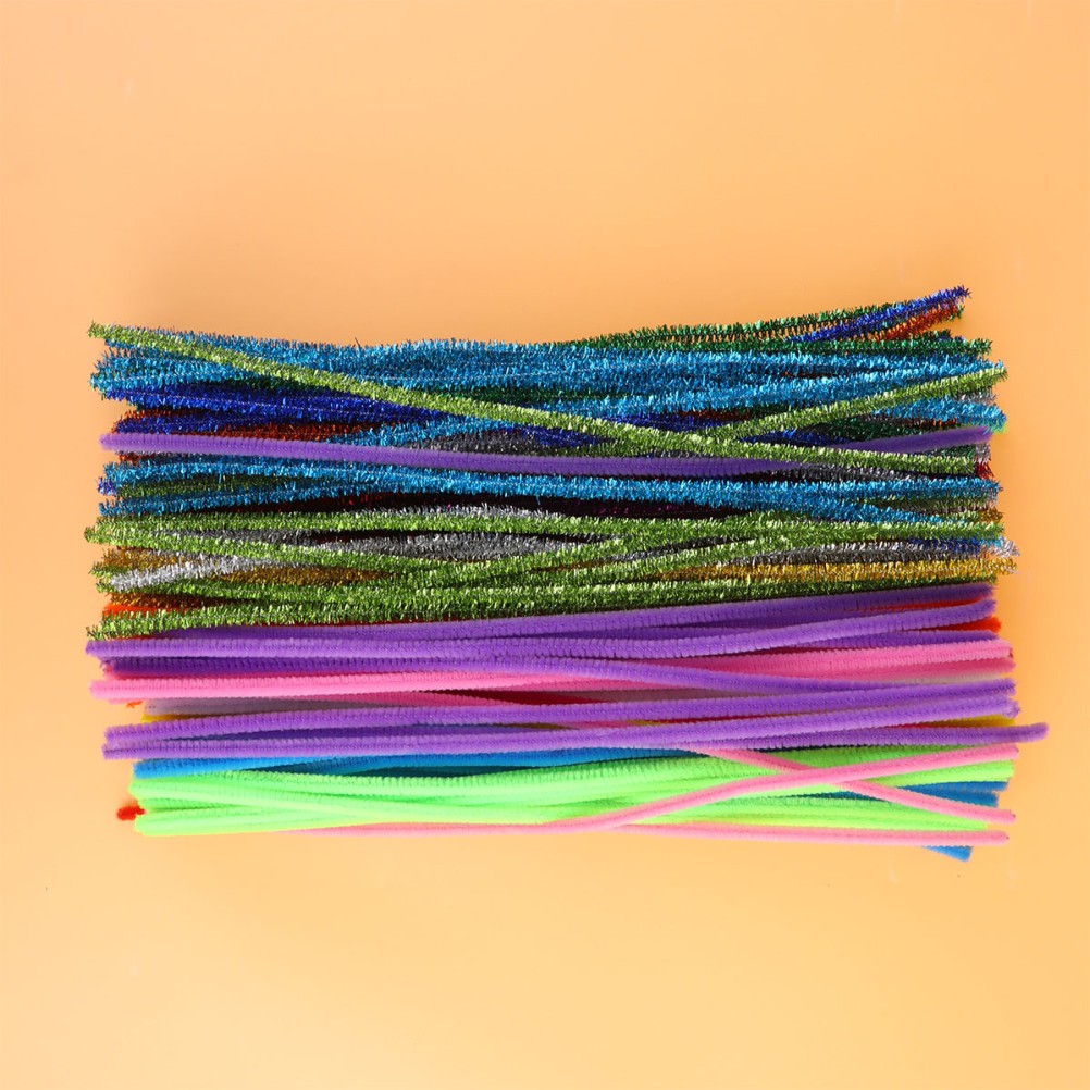 200Pcs Assorted Color Foldable Stick Toy Reusable for Kids DIY Crafts