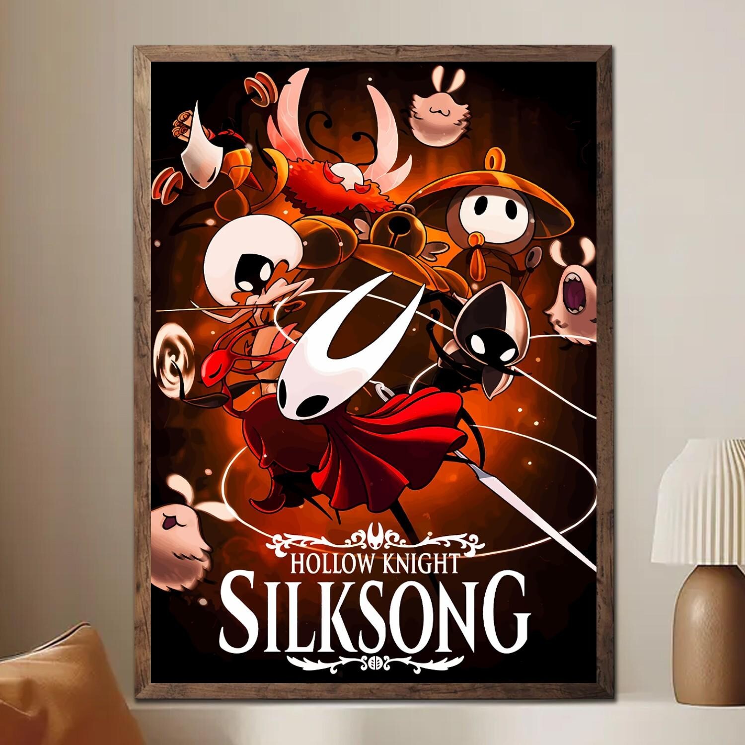 Hollow Knight Silksong Poster – Hornet Indie Game Wall Art for Gamer Room