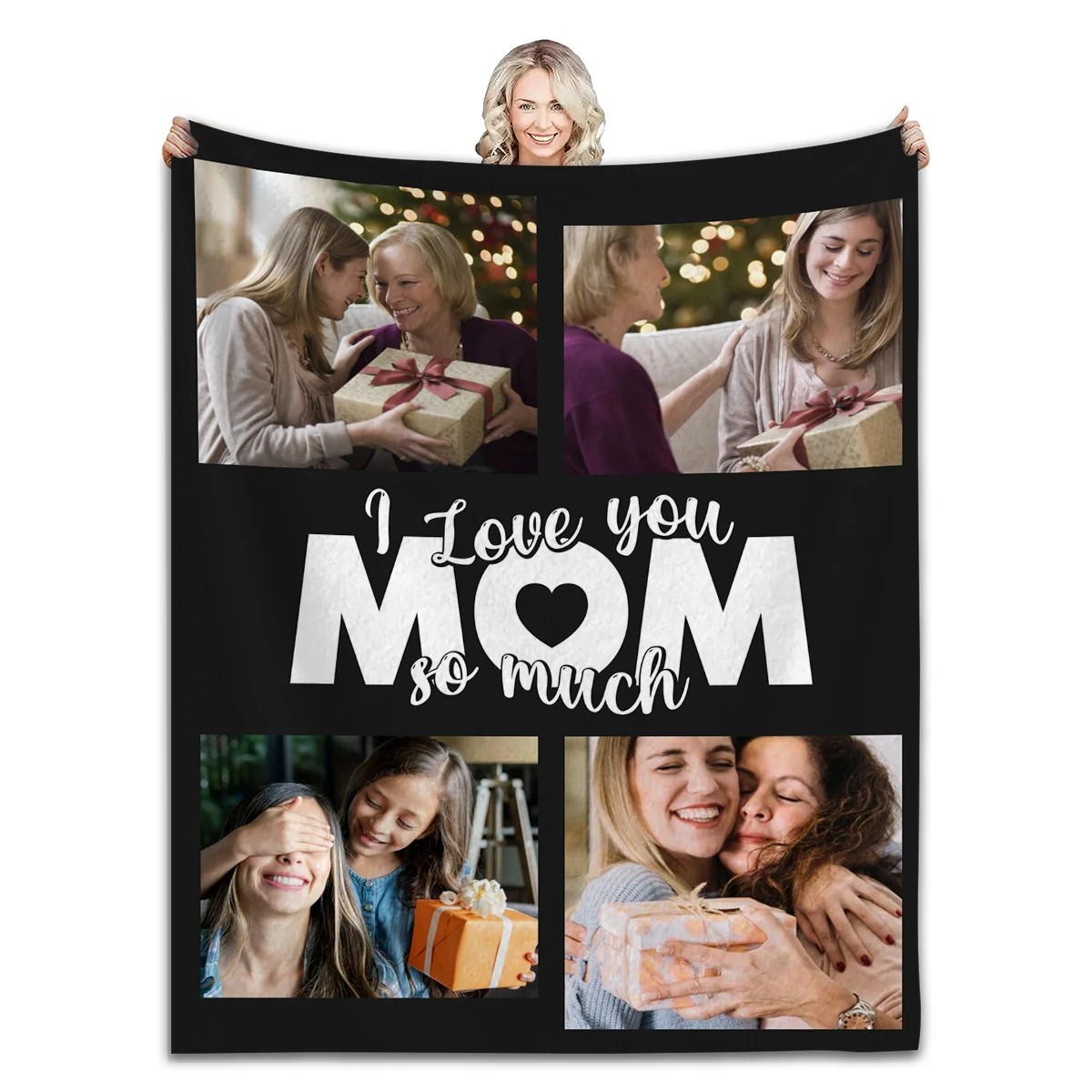 Custom Photo Blanket Print Logo Picture Soft Throw Fan Gift Wall Poster Decor