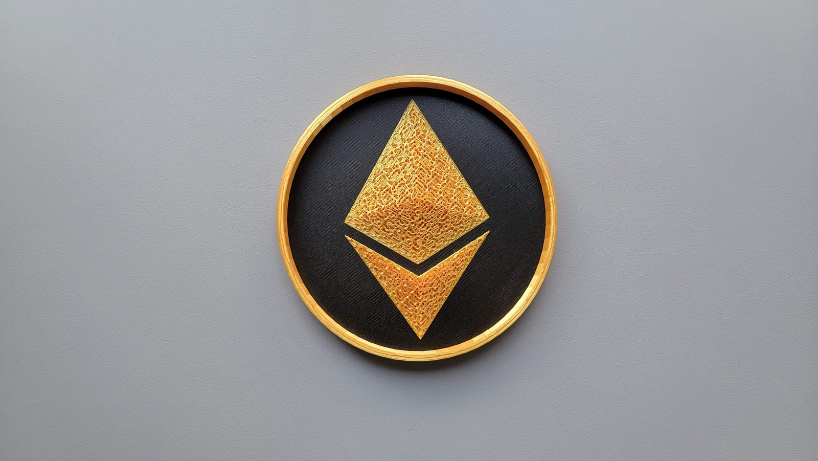 Ethereum Wall Art 3d Coin | Gift for Crypto Currency Investor Lover | ETH