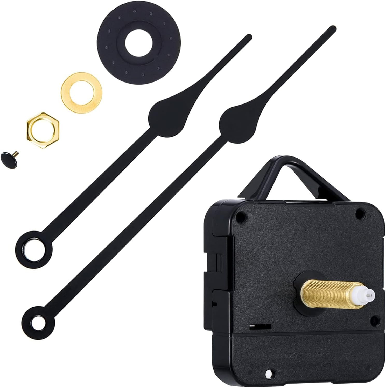 Long Shaft Clock Movement, 4/5 Inch Maximum Dial Thickness, 1-1/5 Inch Total Sha