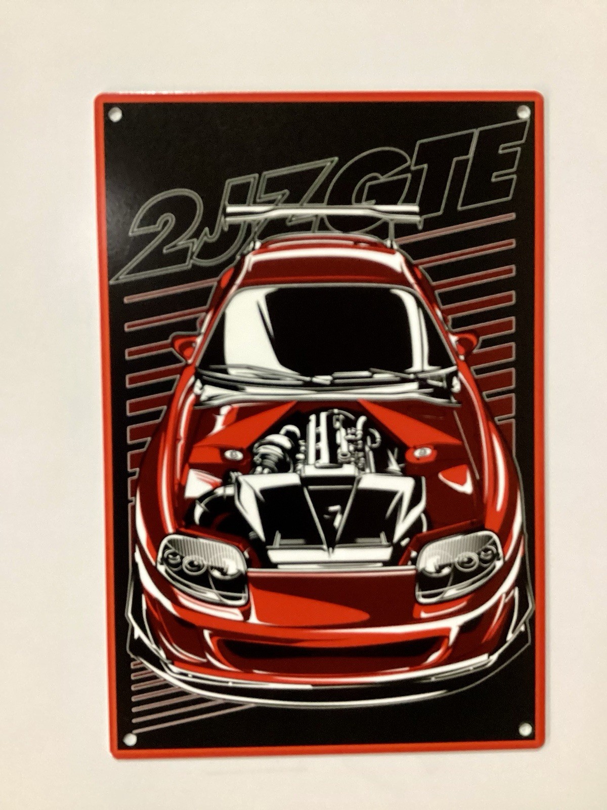 Toyota Supra Metal Sign 17 x 11 or 12 x 8 Made On 20 Gauge Steel