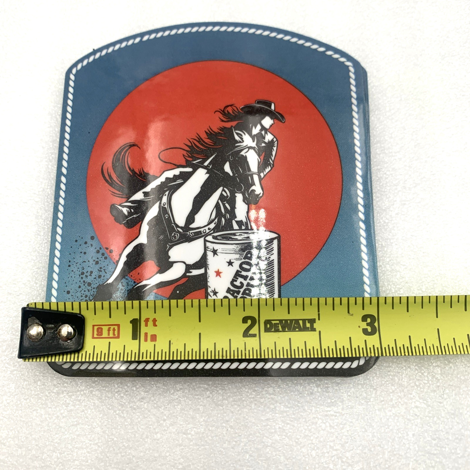 Barrel Racing Sticker Womens Rodeo By Tractor Supply 3″x3.5″ Water Bottle