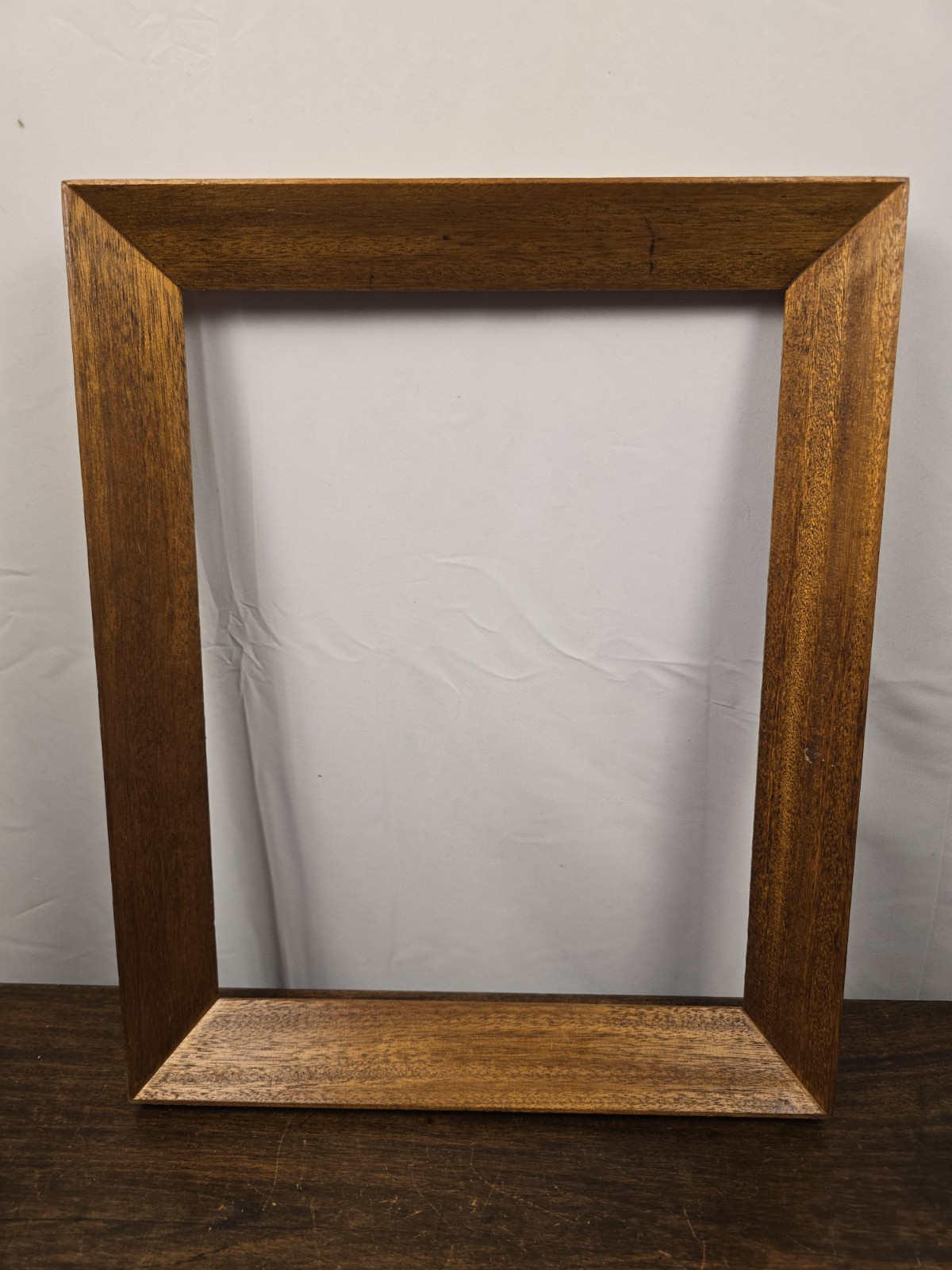 VTG Ornate Brown Wood Wall Hanging Picture Frame Gallery Photo Size 14.5 X 11.5