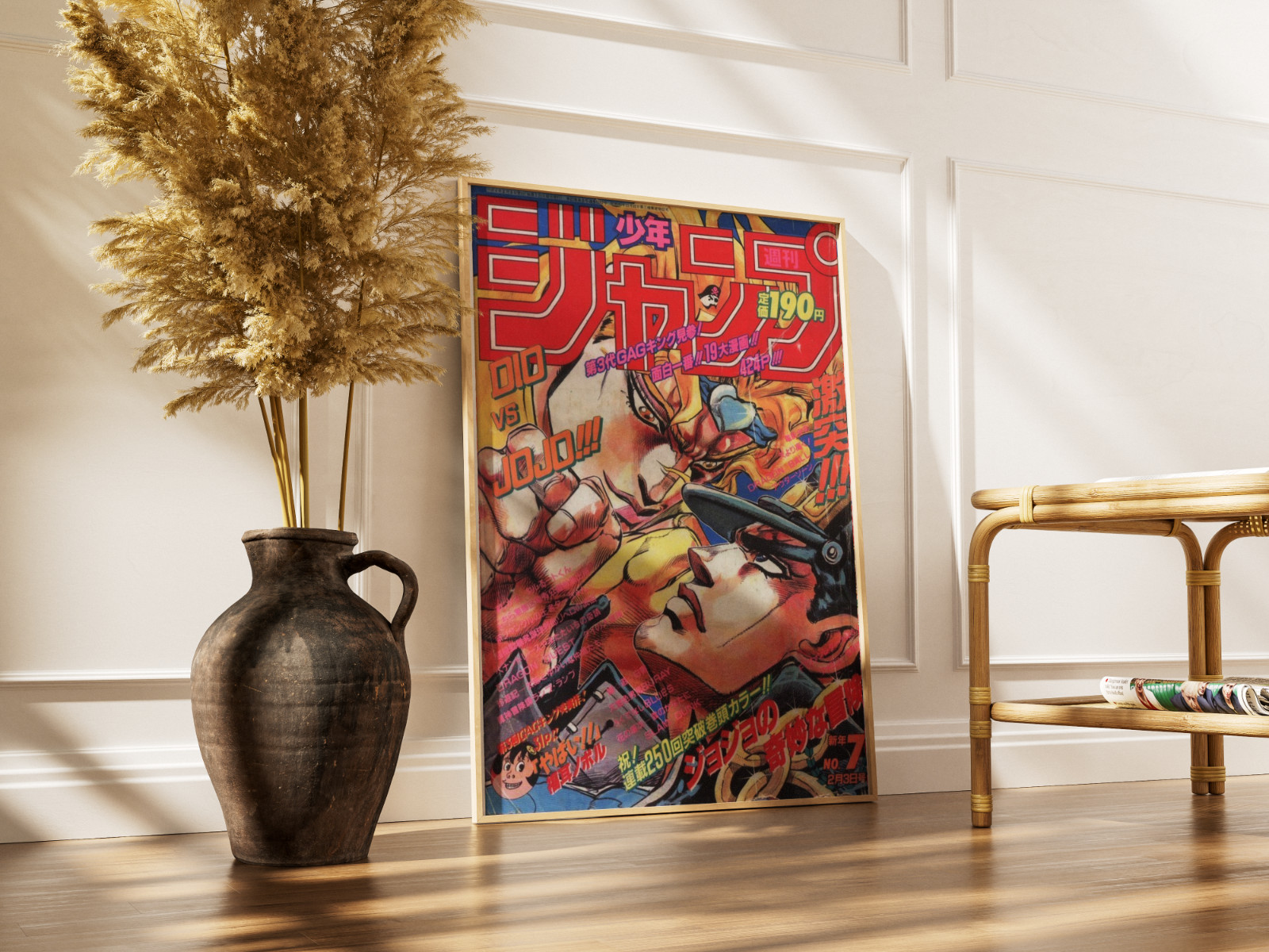 JoJo’s Bizarre Adventure Poster Print – Jotaro vs Dio Shonen Jump Art