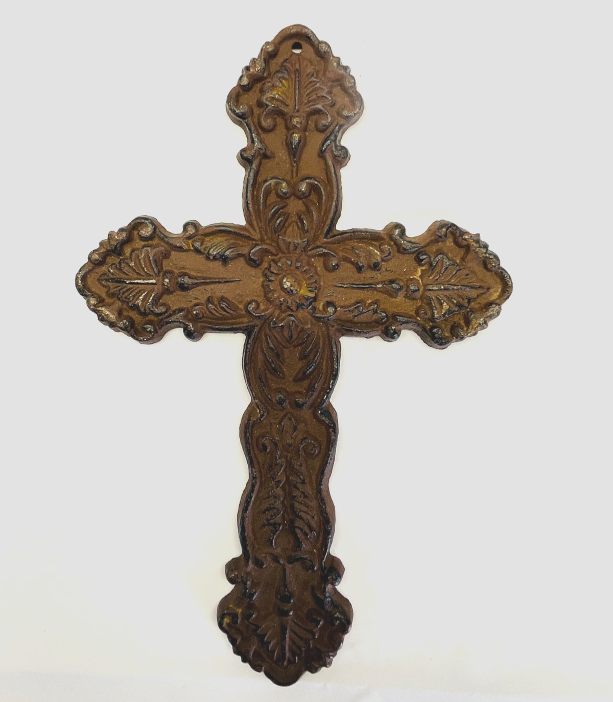 Antique-Style Decorative Rustic 10″ Wall Hanging Cast Iron Cross Gothic Christia