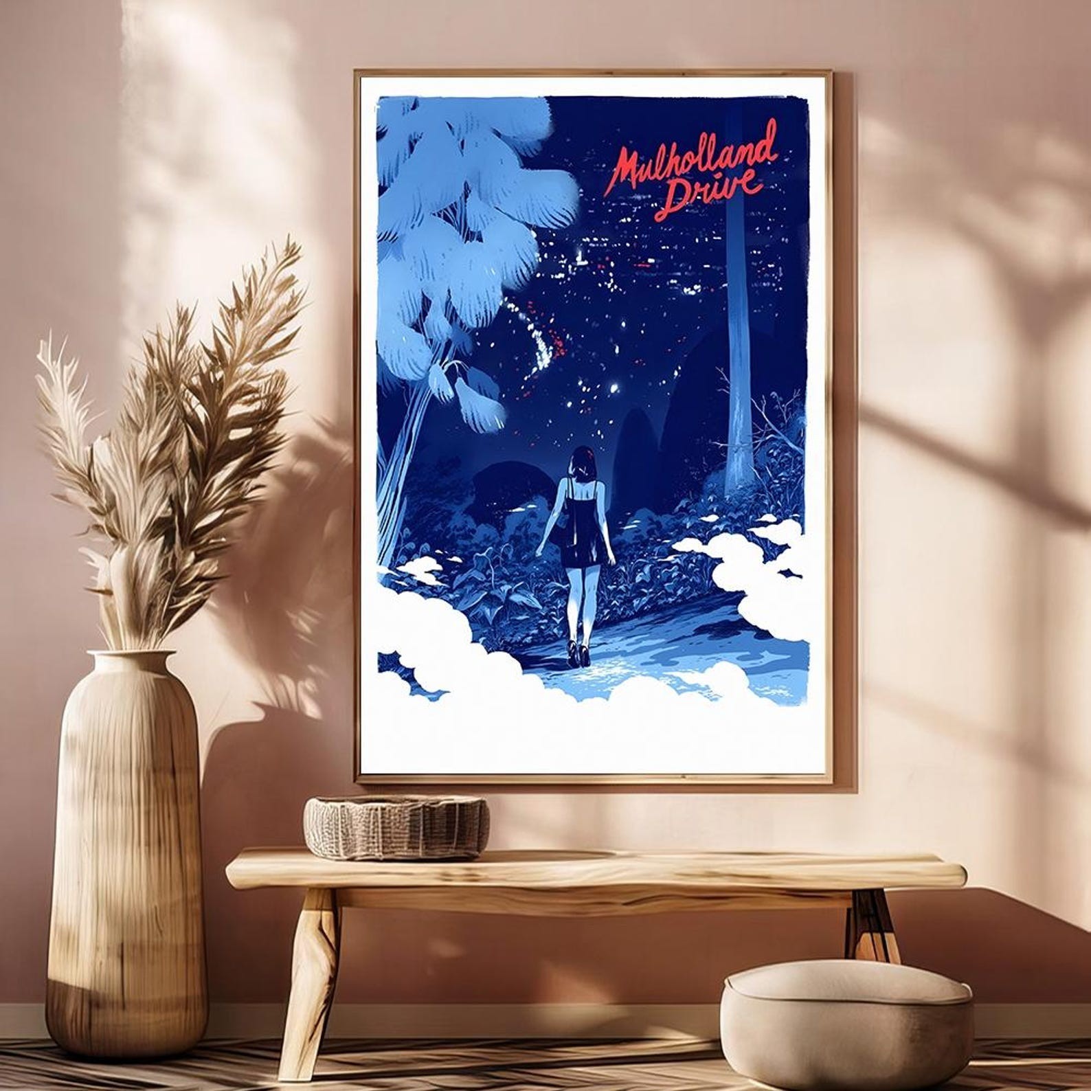 Mulholland Drive Movie Poster Print – David Lynch Neo-Noir Film Wall Art
