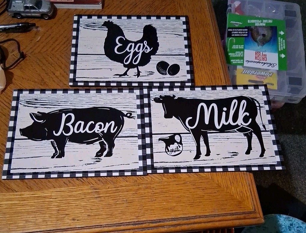Lot of (10) Home Decor WALL SIGNS PLAQUES SEE PICTURES