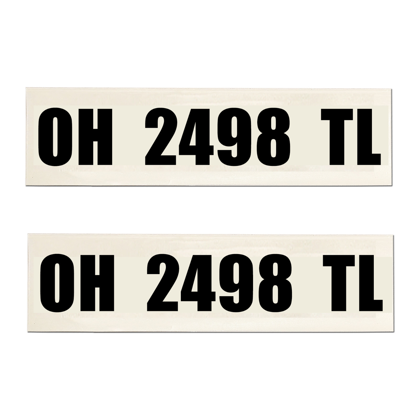 Boat Registration Numbers Vinyl Decal Set – 3″ Tall USCG & State Compliant 868