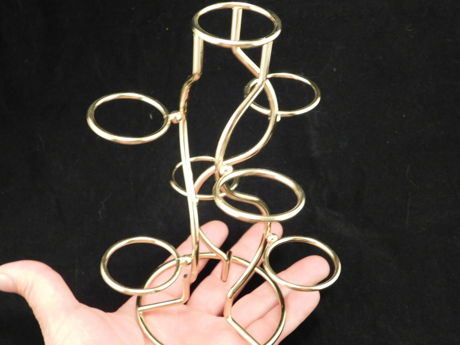 SEVEN! Sphere Display Stand Metal Medium Size Gold Color