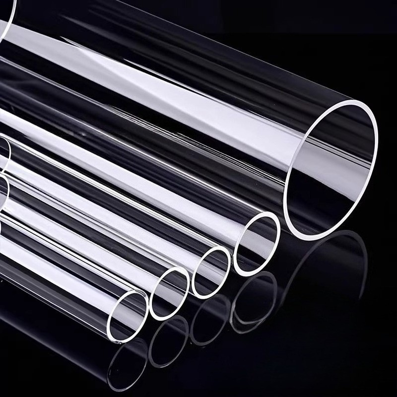 Clear Plastic Acrylic Perspex Tube OD 6 to 150mm Hollow Pipe PMMA 500mm cut