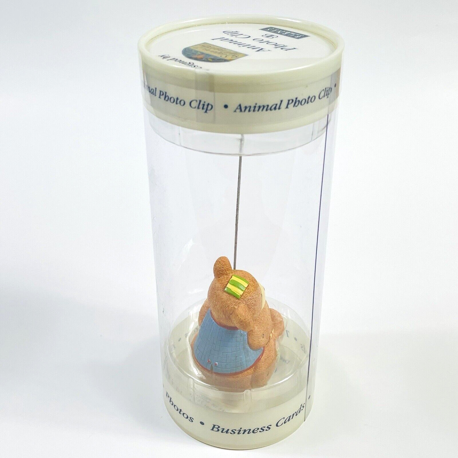 Burnes of Boston Teddy Bear Animal Photo, Recipe, Post Card Clip by Susan Winget