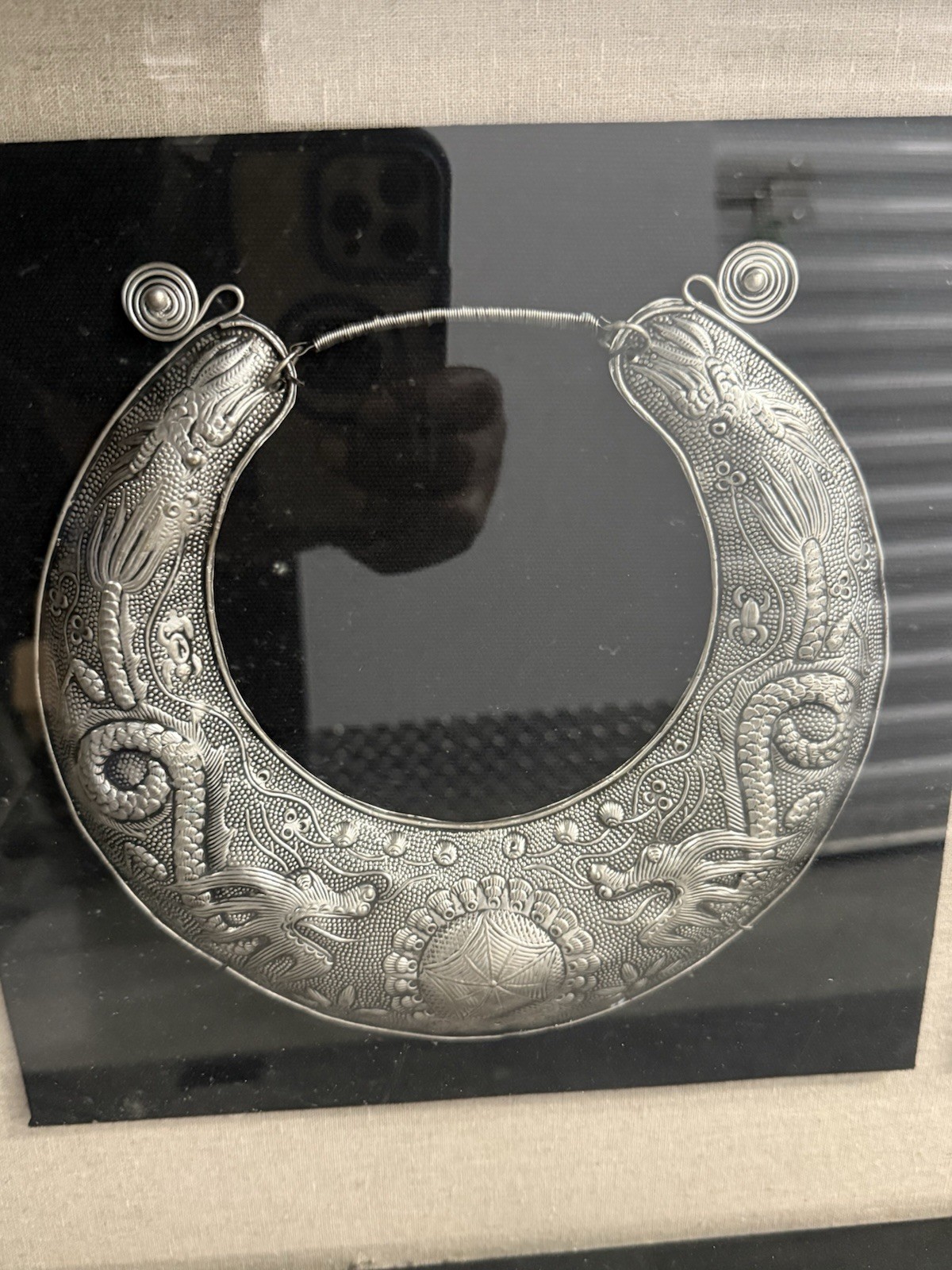 Miao Silver Jewelry Shadow Box