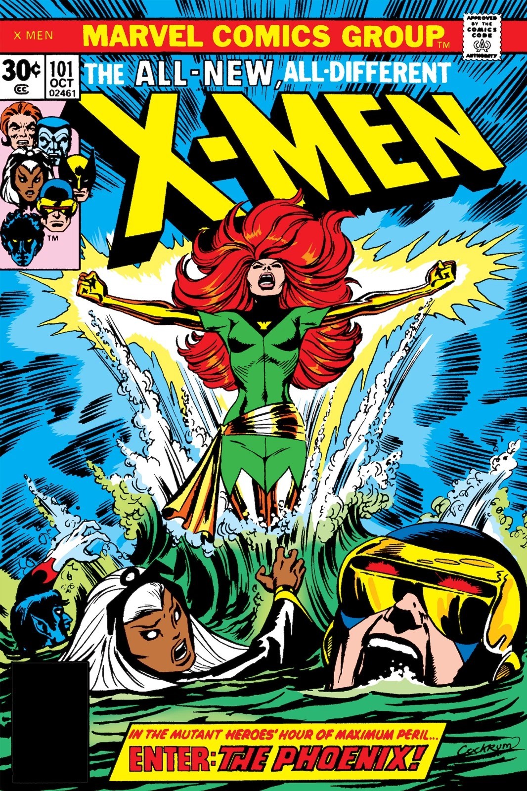 X-Men Issue Issue 101 Comic Book The Phoenix Jean Grey Poster print 16″x24″