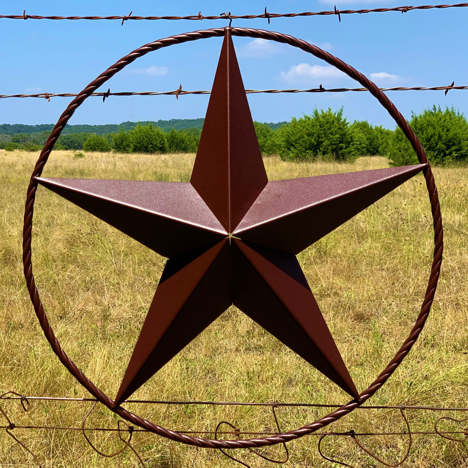 Rustic Dimensional Barn Star – 24″ Country Farmhouse Home Decoration