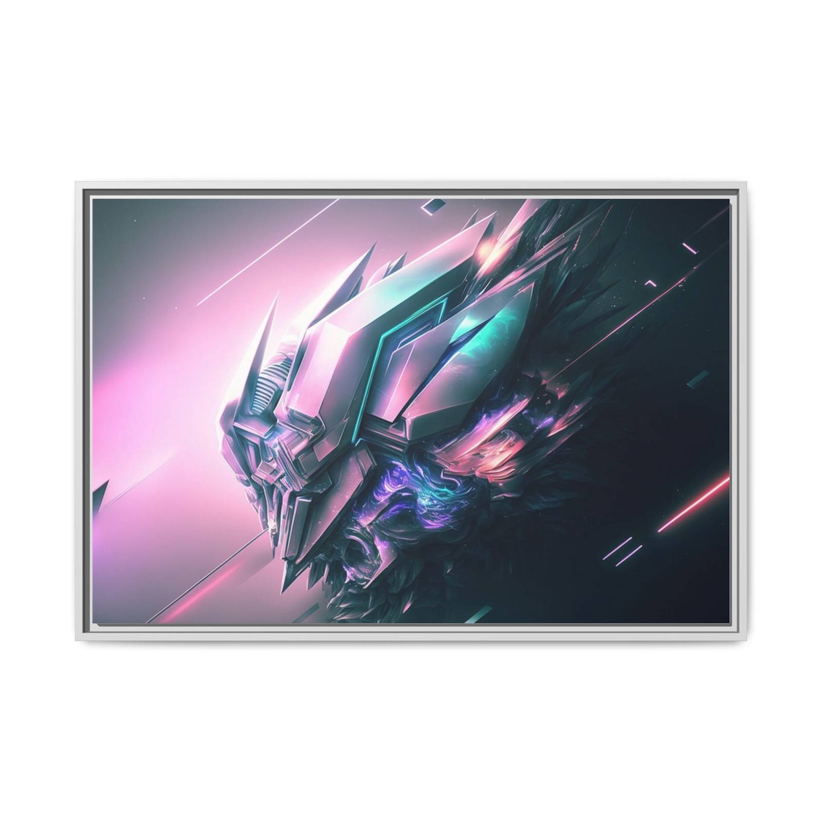 Abstract Art Aliens? Painting Floating Framed Canvas Art, anyroom made USA